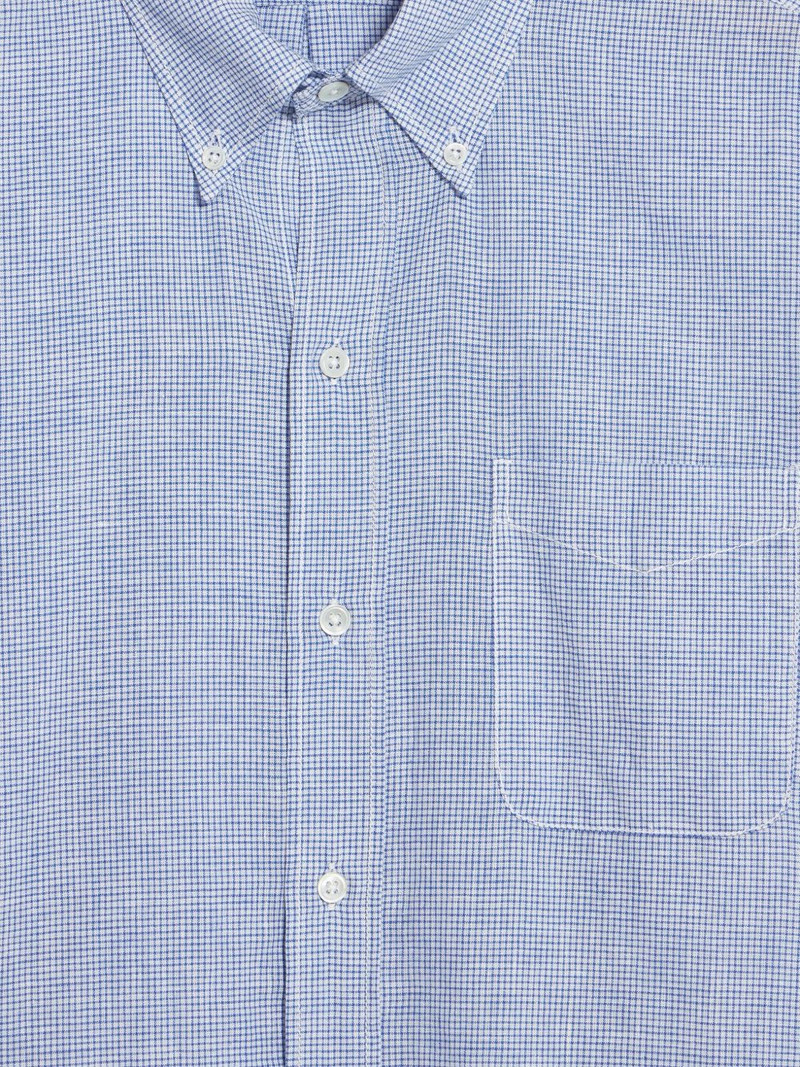 King micro-check chest-pocket shirt 3