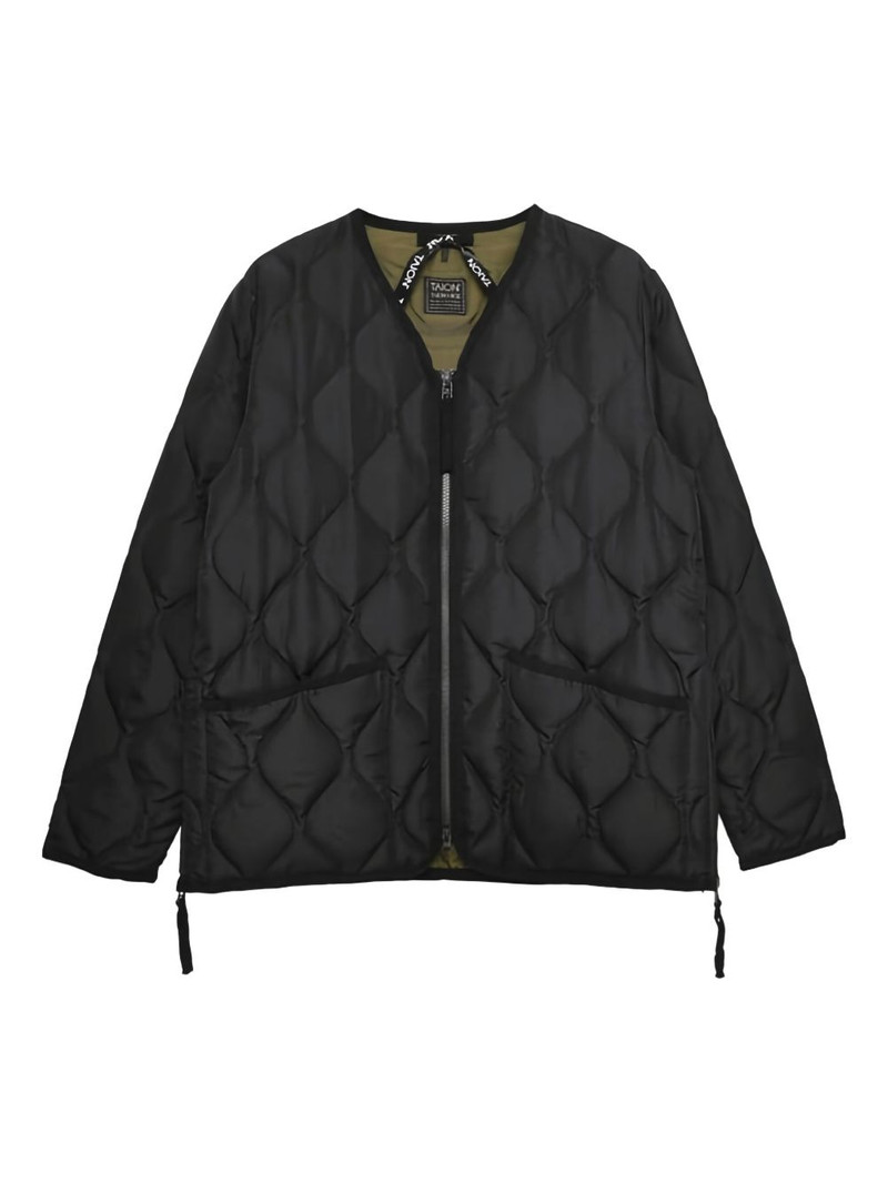 V-neck quilted jacket 1