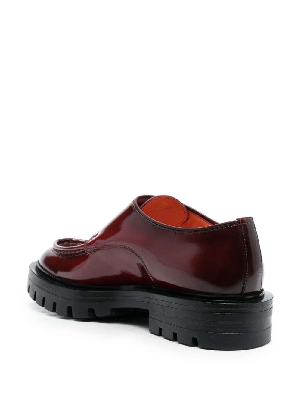 chunky leather loafers - 3