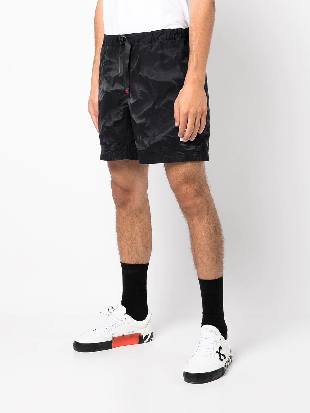 patterned track shorts - 3