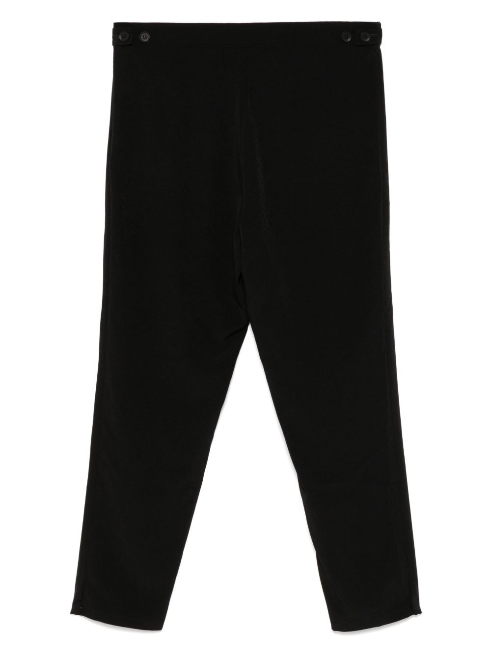 crepe-de-chine tapered trousers - 2