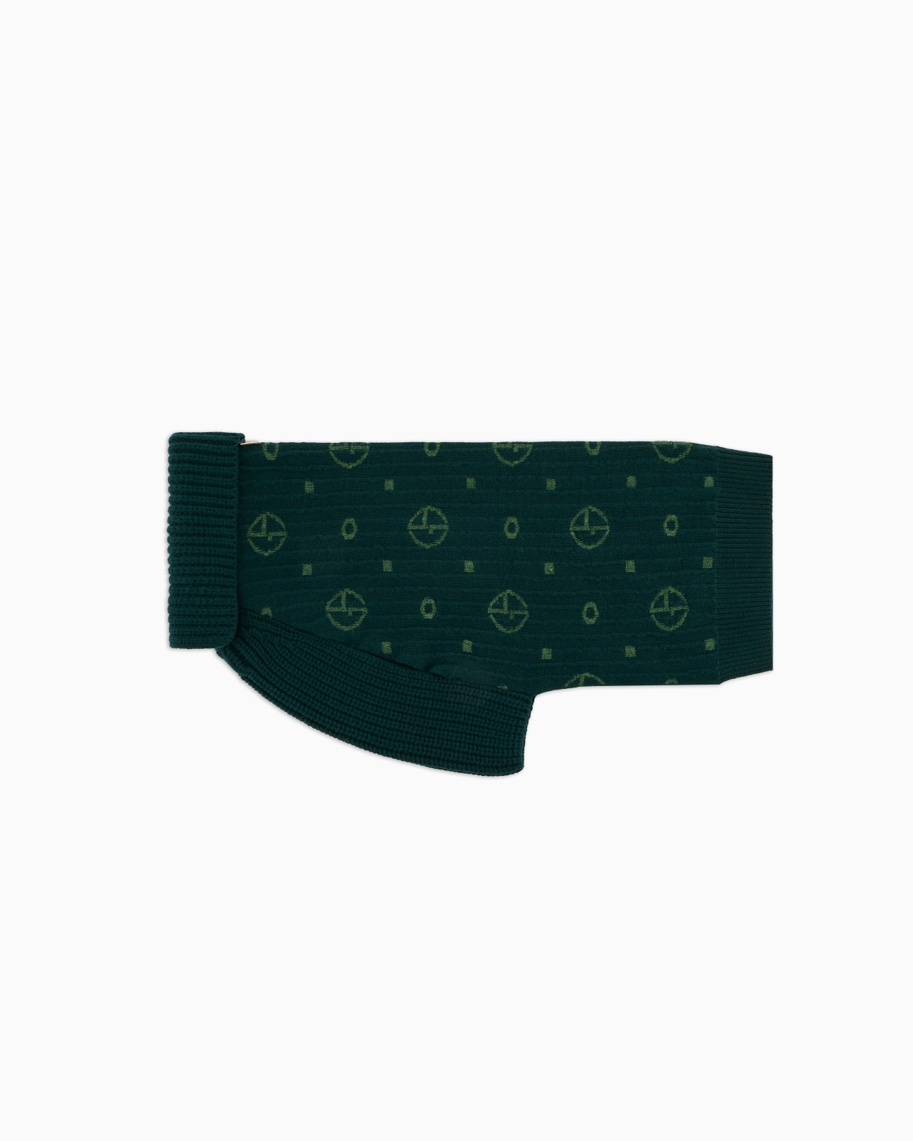 POLDO X GIORGIO ARMANI JUMPER IN MONOGRAM JACQUARD VIRGIN WOOL AND CASHMERE - 4