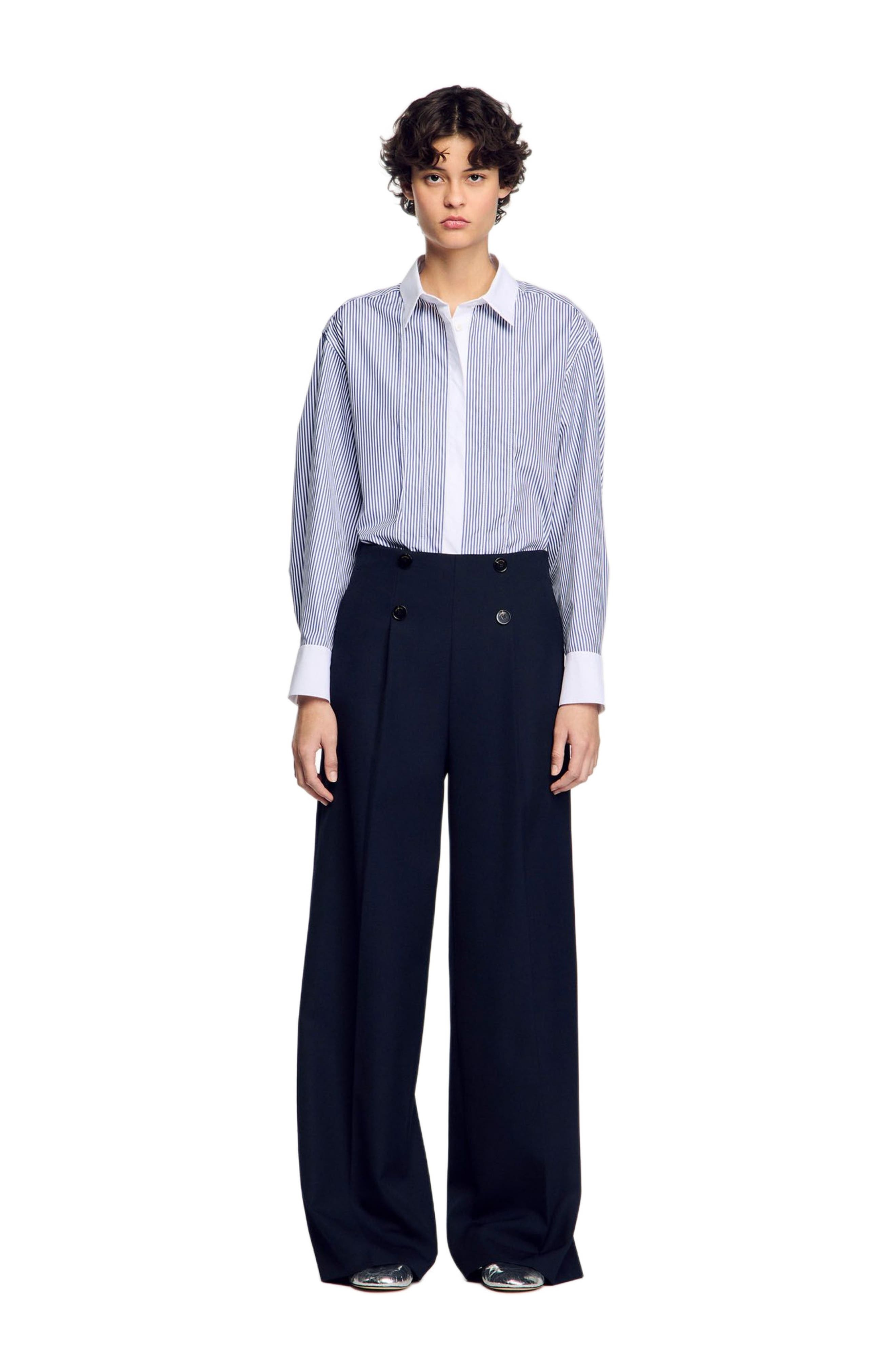 SANDRO Suit trousers in Navy Blue at Nordstrom - 3