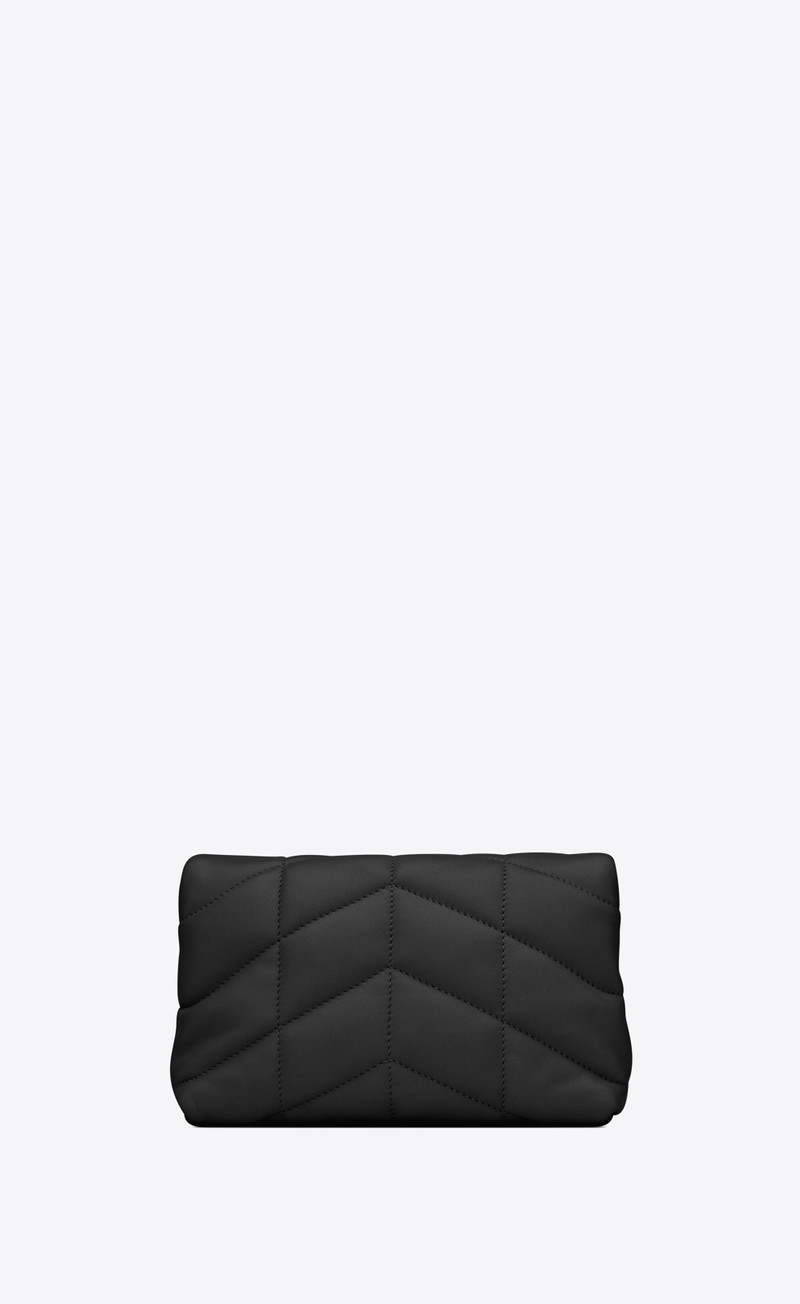 puffer small pouch in quilted lambskin 3