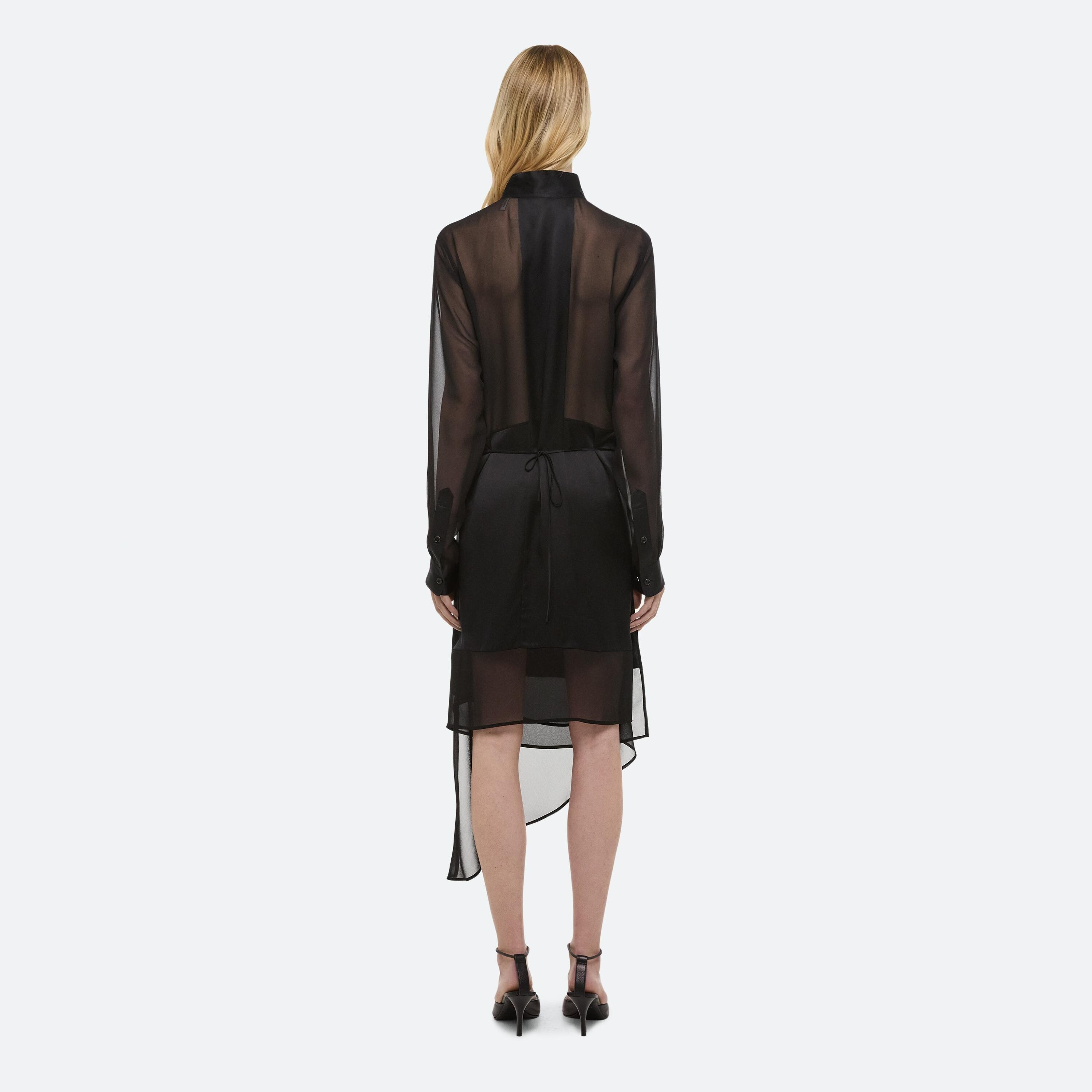 SCARF SHIRT DRESS - 4