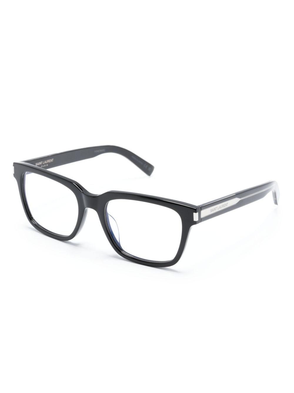 logo-engraved rectangle-frame glasses - 2