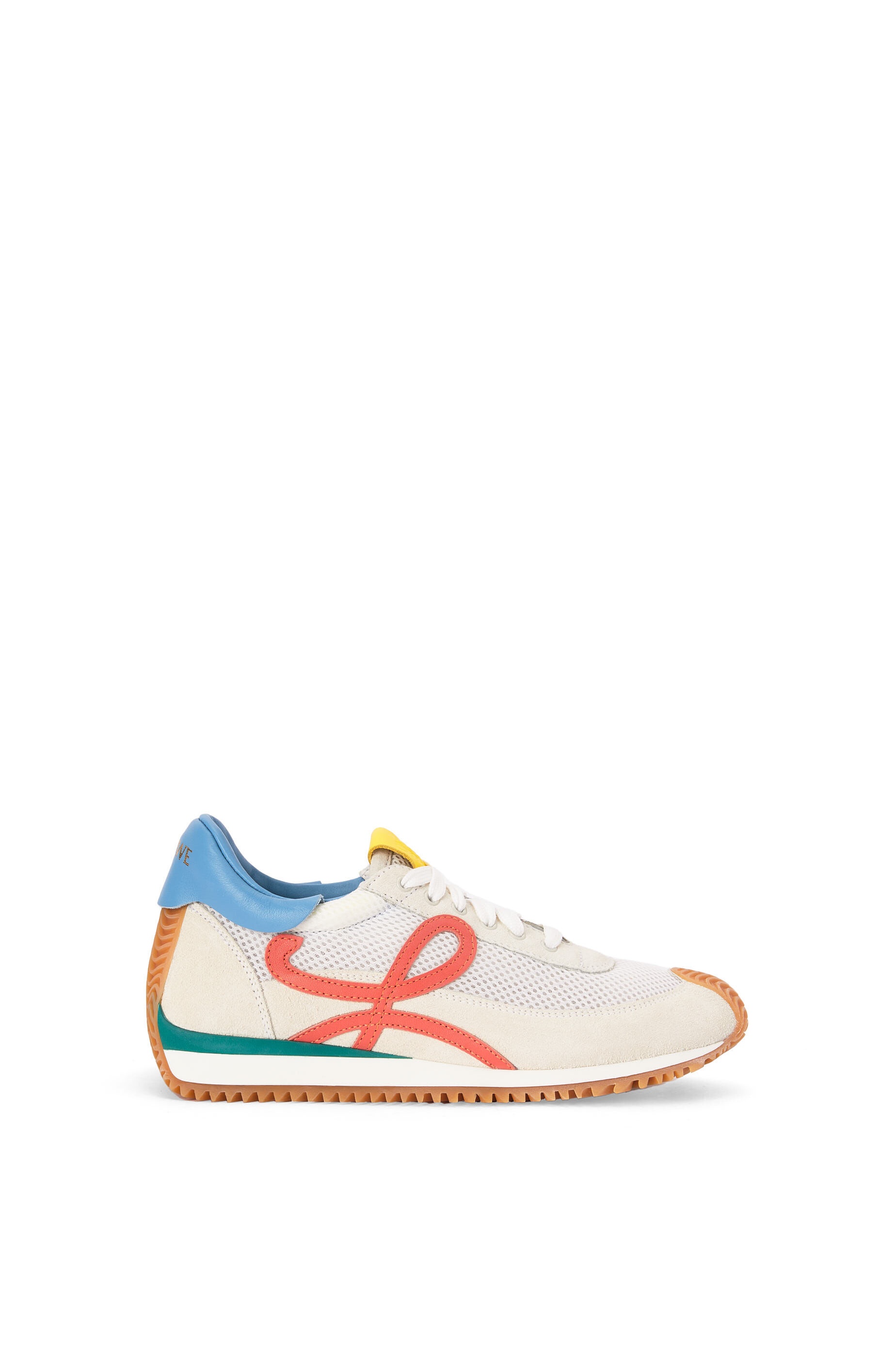 Flow runner in technical mesh and suede - 1