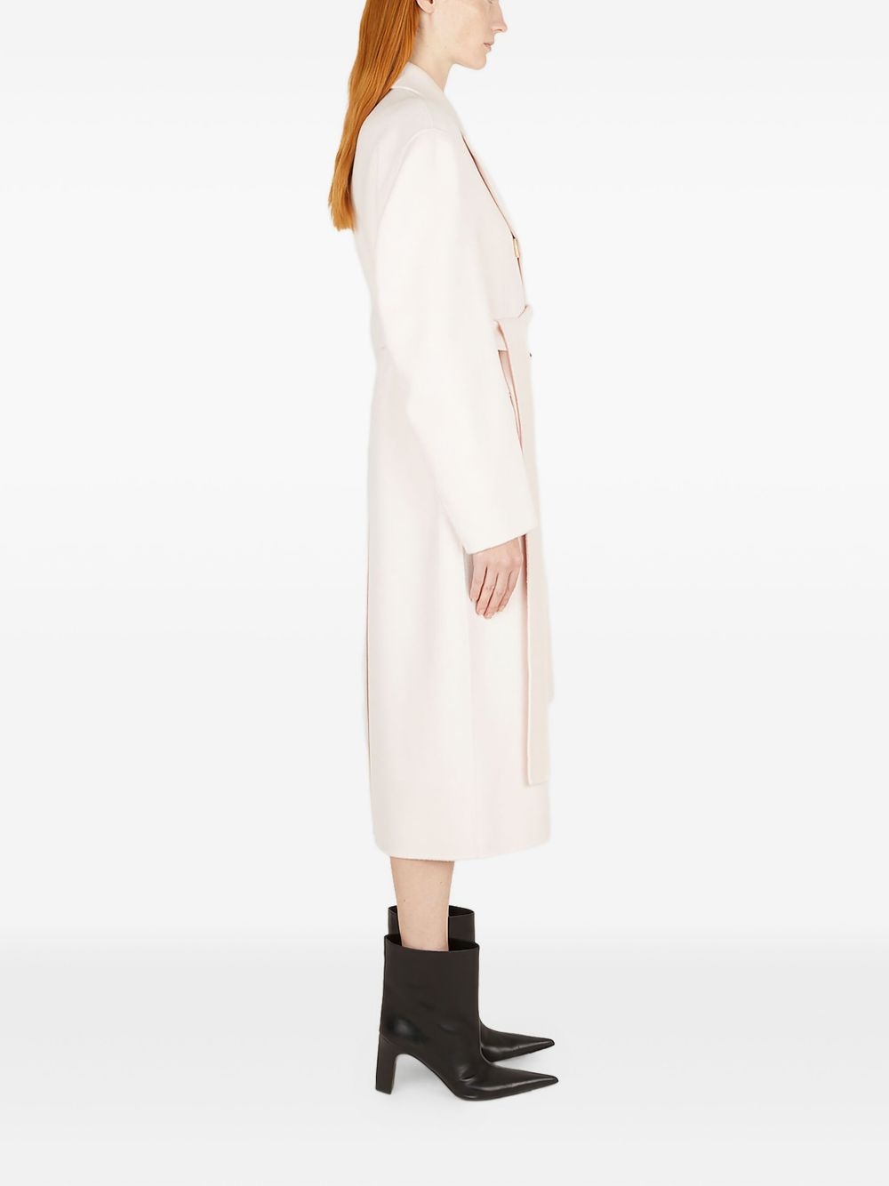 belted double-breasted coat - 3