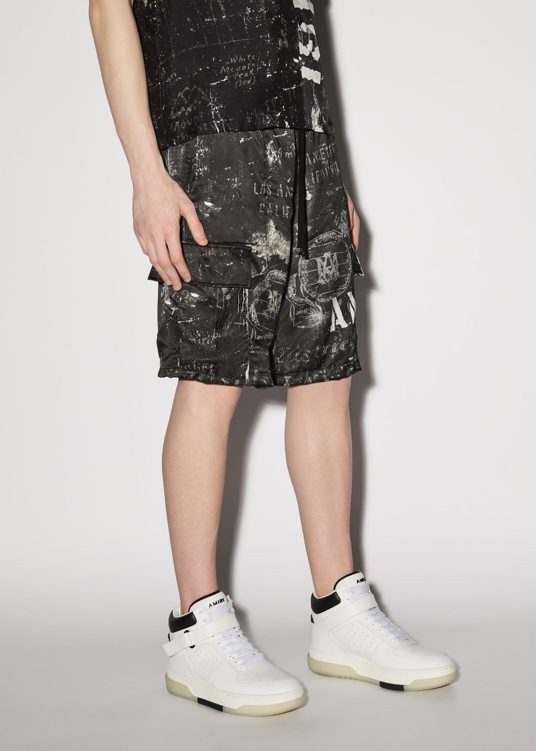 ARMY STENCIL CARGO SHORT - 3