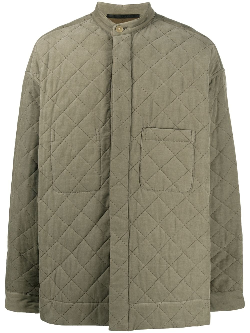 quilted oversized-fit jacket - 1