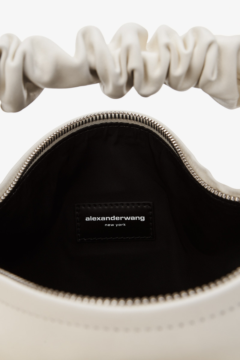 LEATHER SCRUNCHIE BAG 10