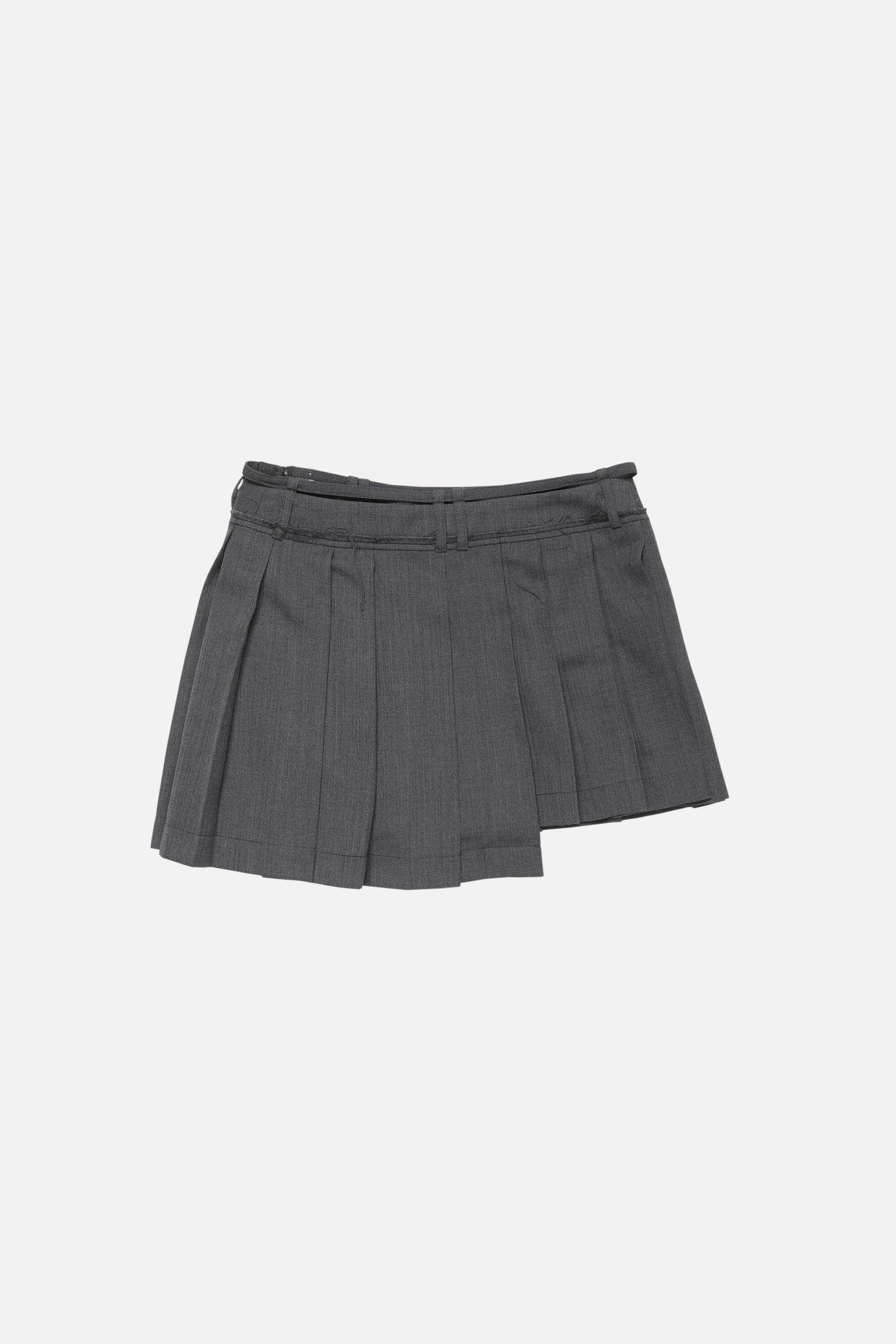 Pleated skirt - Dark grey - 7