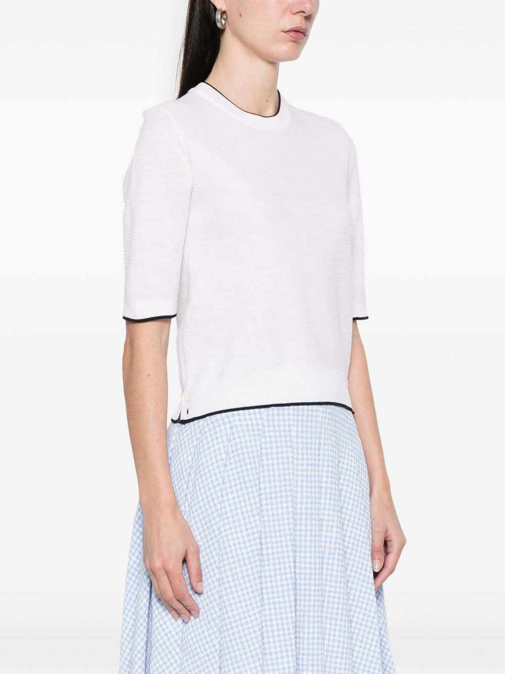 4-Bar stripe cotton T-shirt - 3