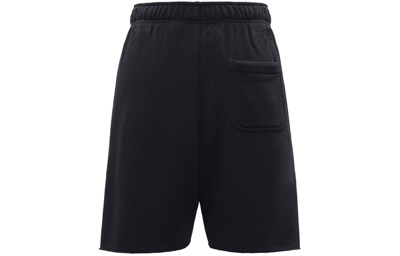 Jordan Men's Air Jordan Flying Man Logo Training Knit Breathable Sports Shorts Black DV5028-010 outlook