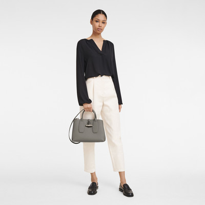 Longchamp Roseau M Handbag Turtledove - Leather outlook