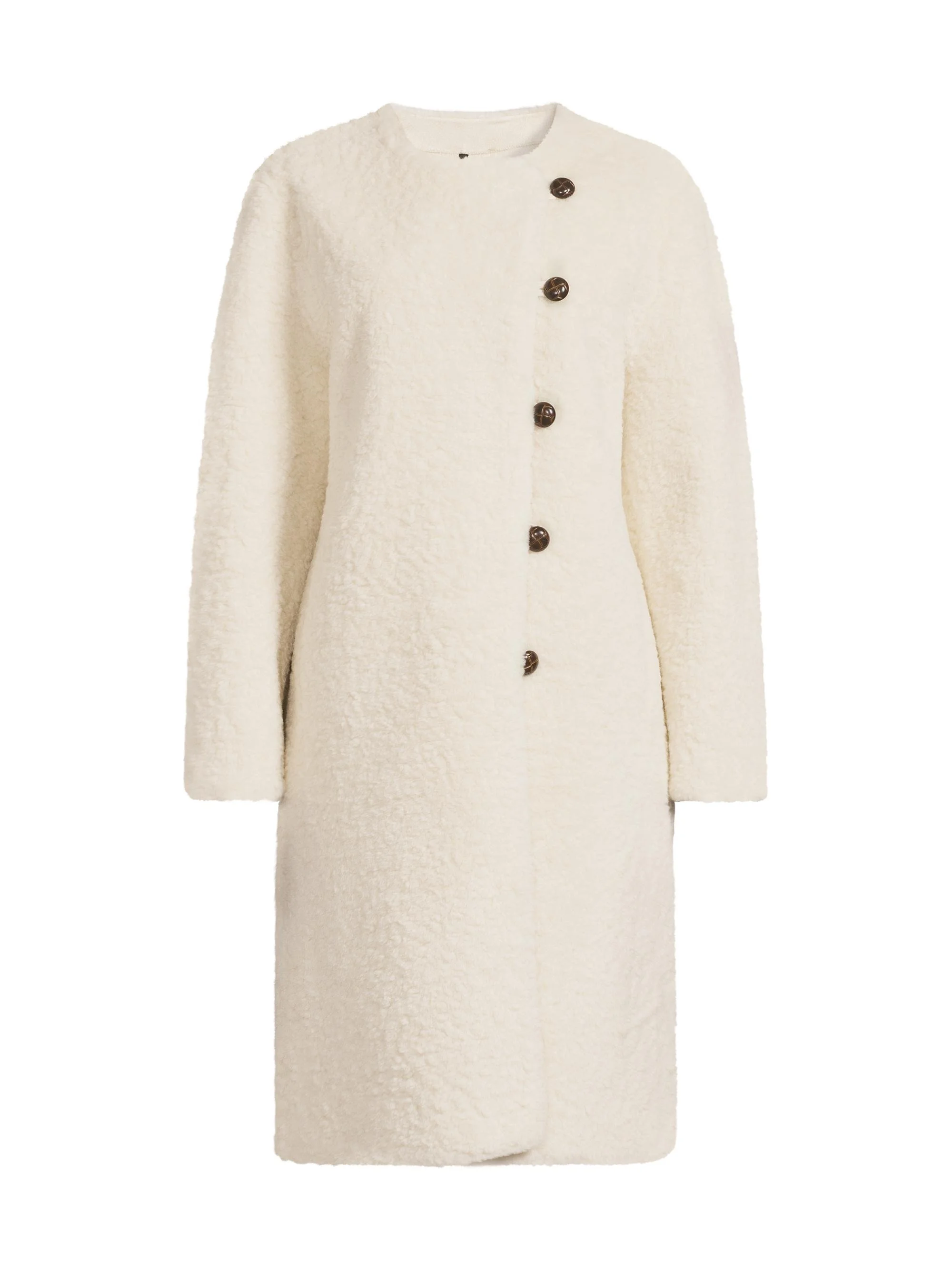 Women's Sami Faux-Shearling Coat - Ivory - 1