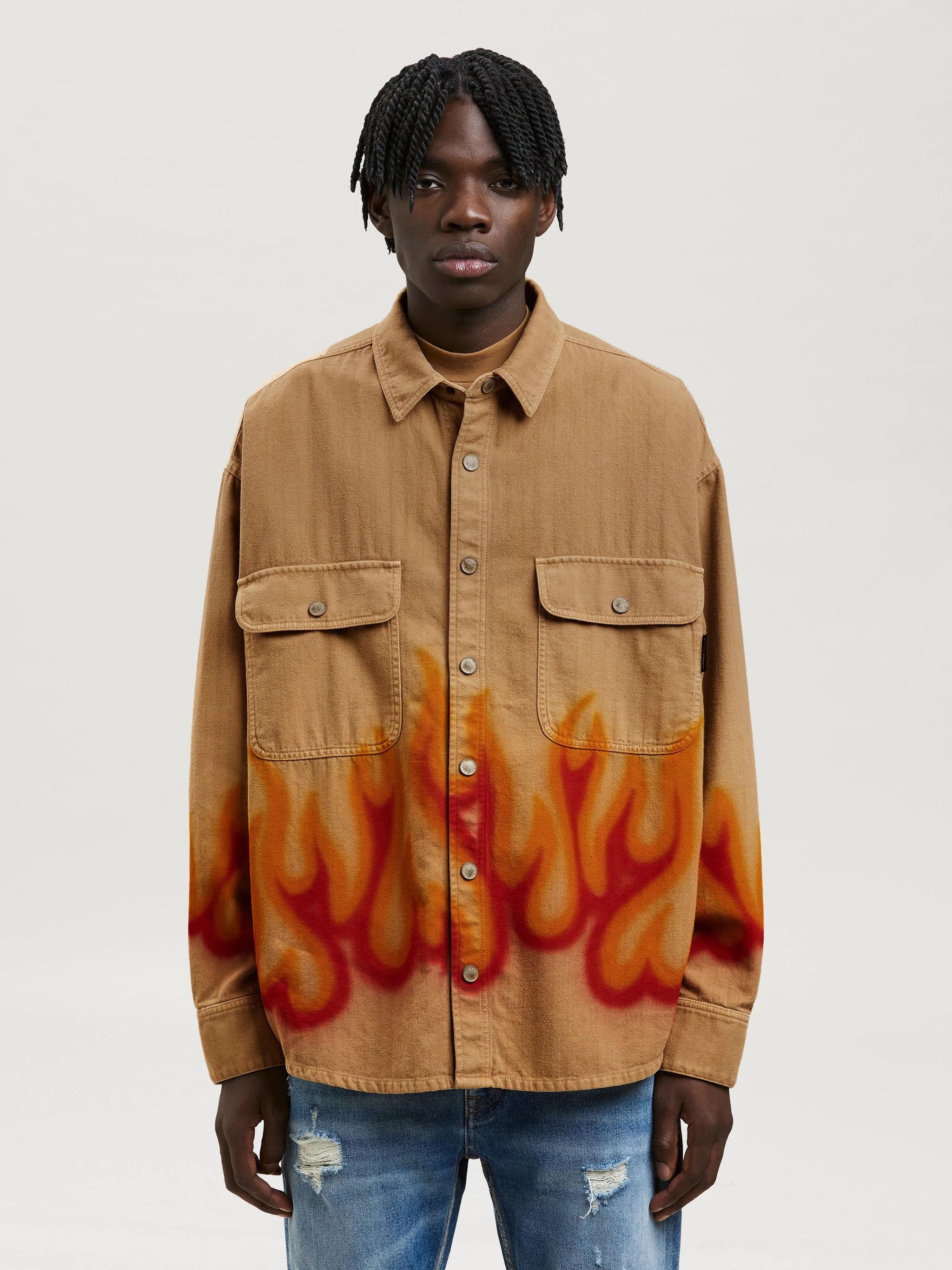 BURNING HERRINGBONE SHIRT - 3