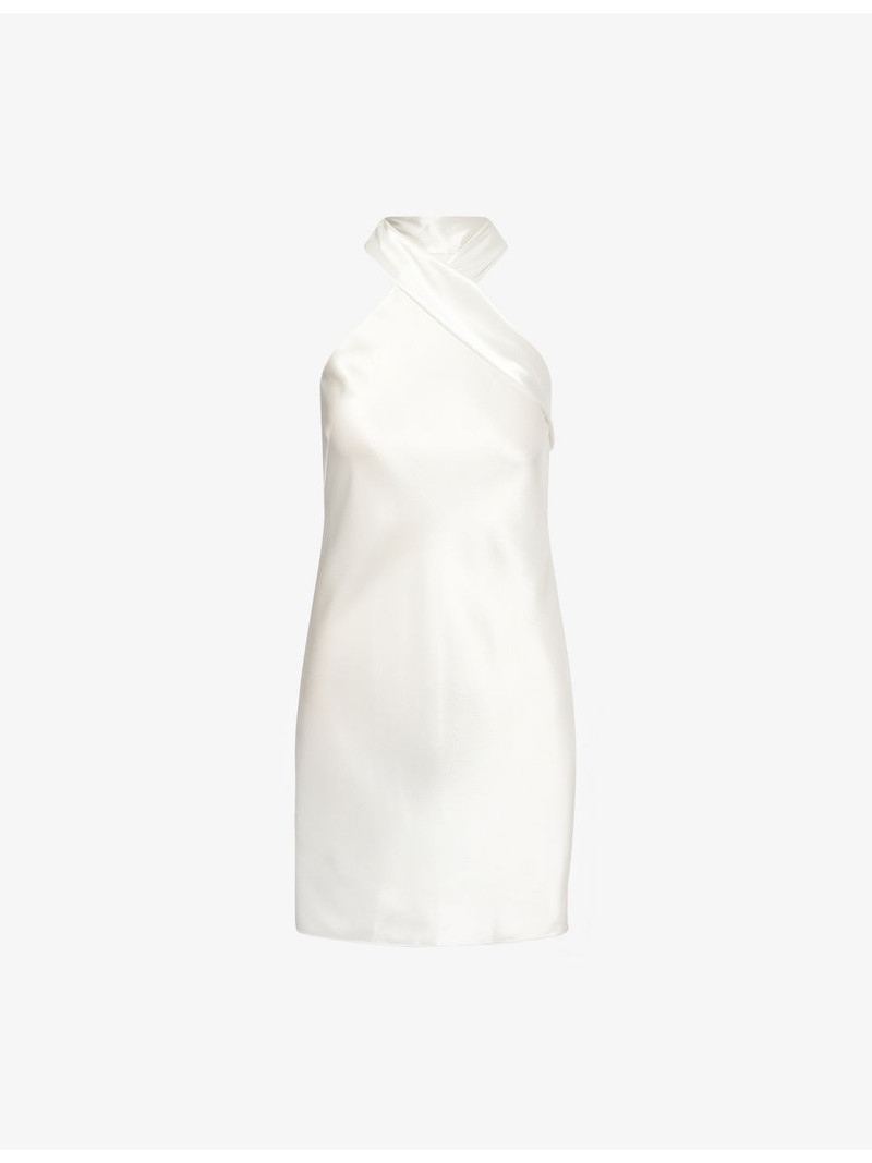 Pandora Halterneck Satin Mini Dress 1