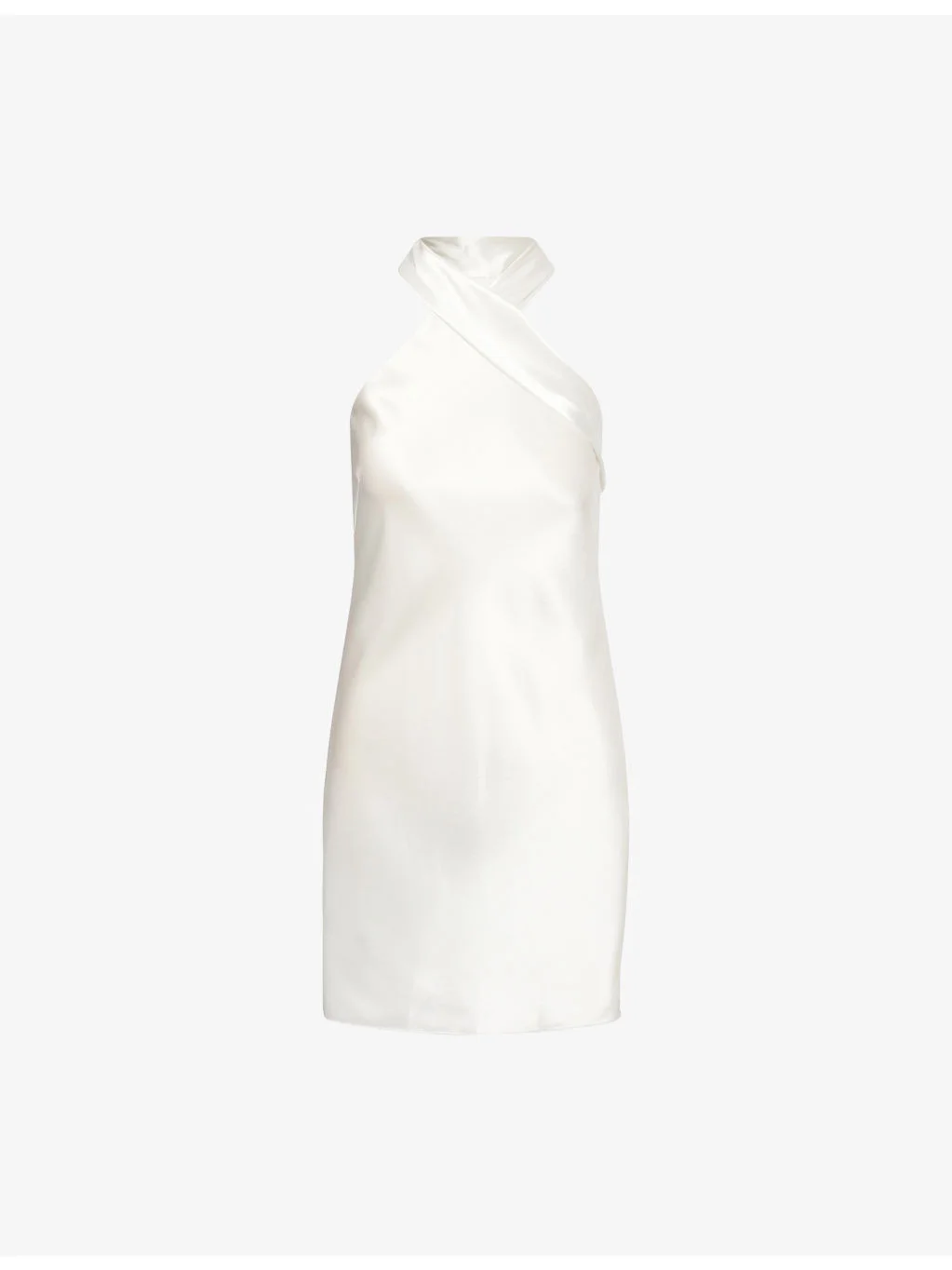 Pandora Halterneck Satin Mini Dress - 1