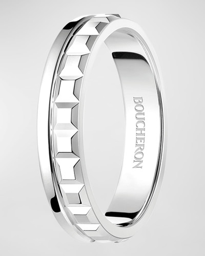 Boucheron Quatre Radiant Edition Wedding Band in 18K White Gold outlook