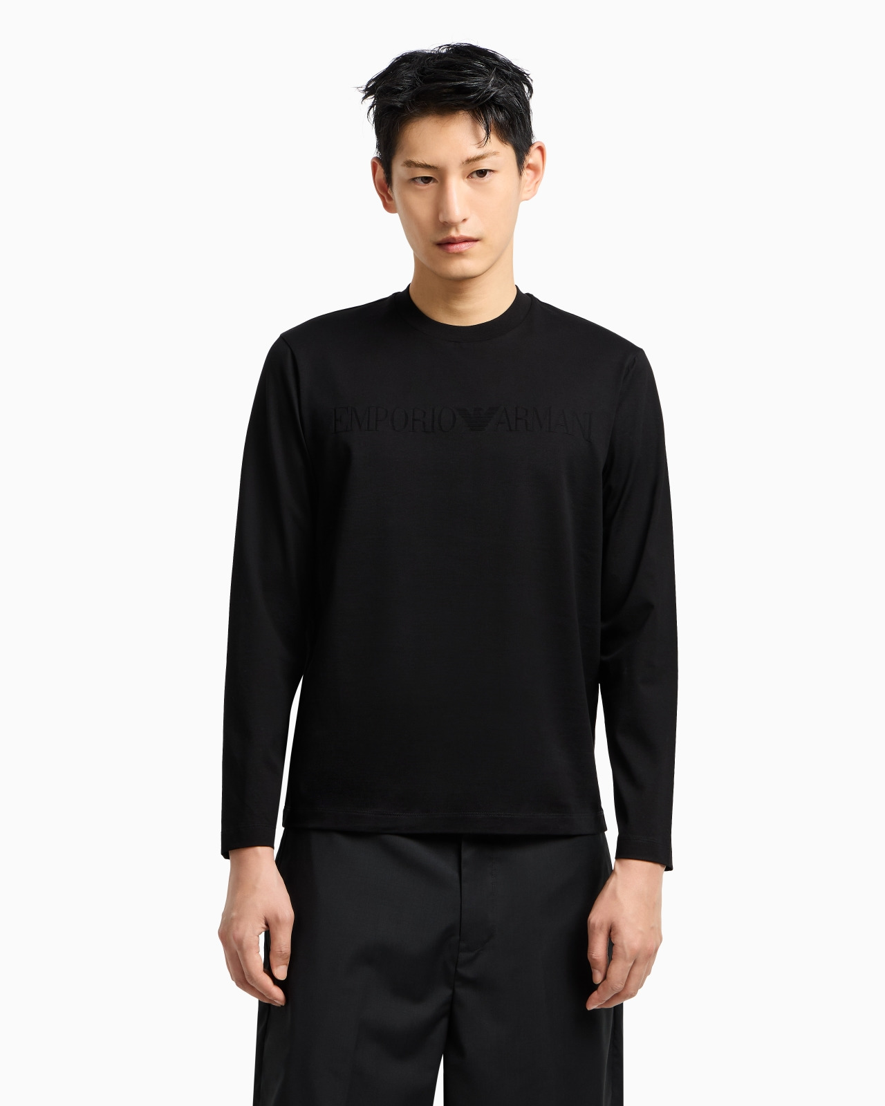 JERSEY JUMPER WITH JACQUARD LOGO - 4