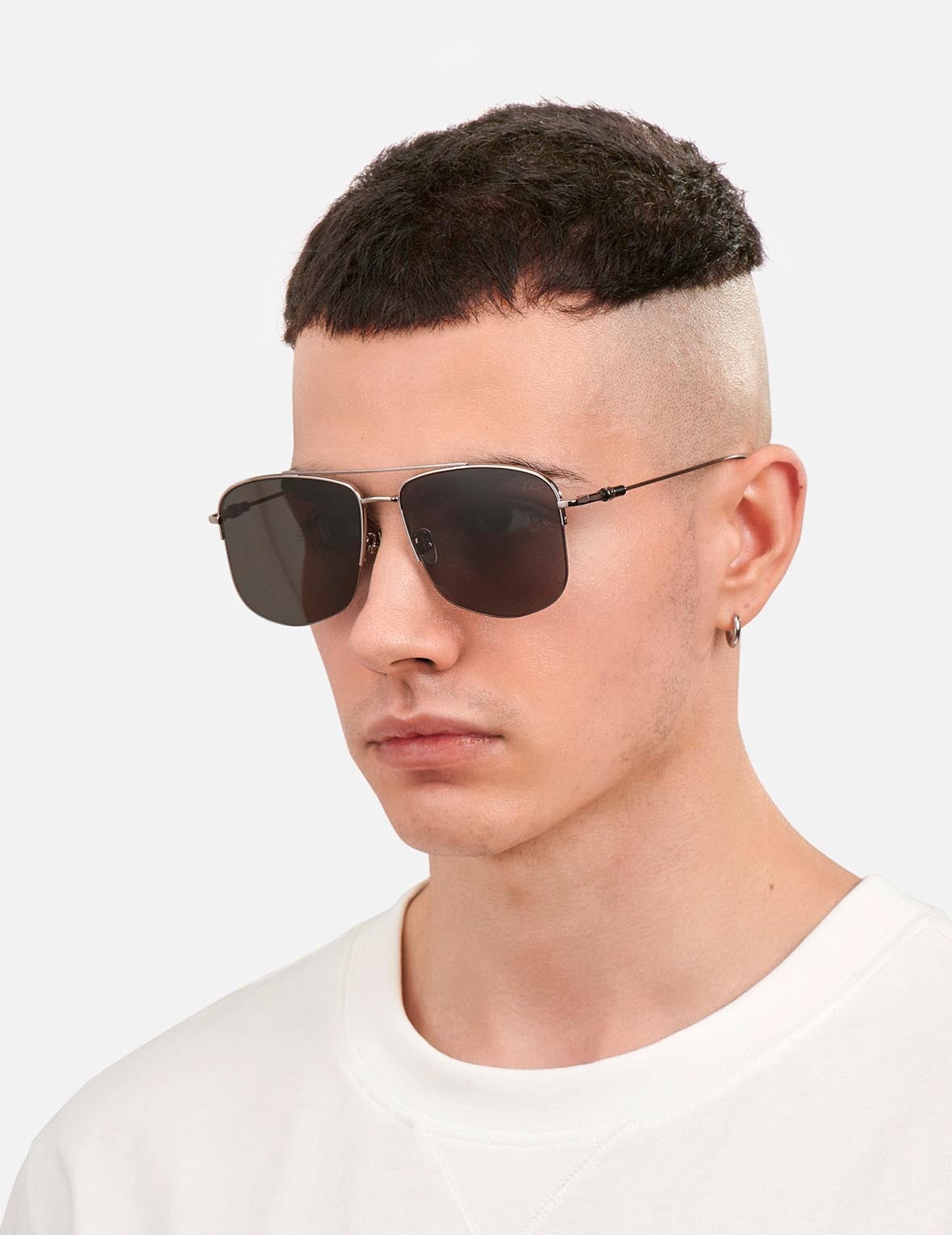 DOUBLE BRIDGE METAL AVIATOR SUNGLASSES - 2