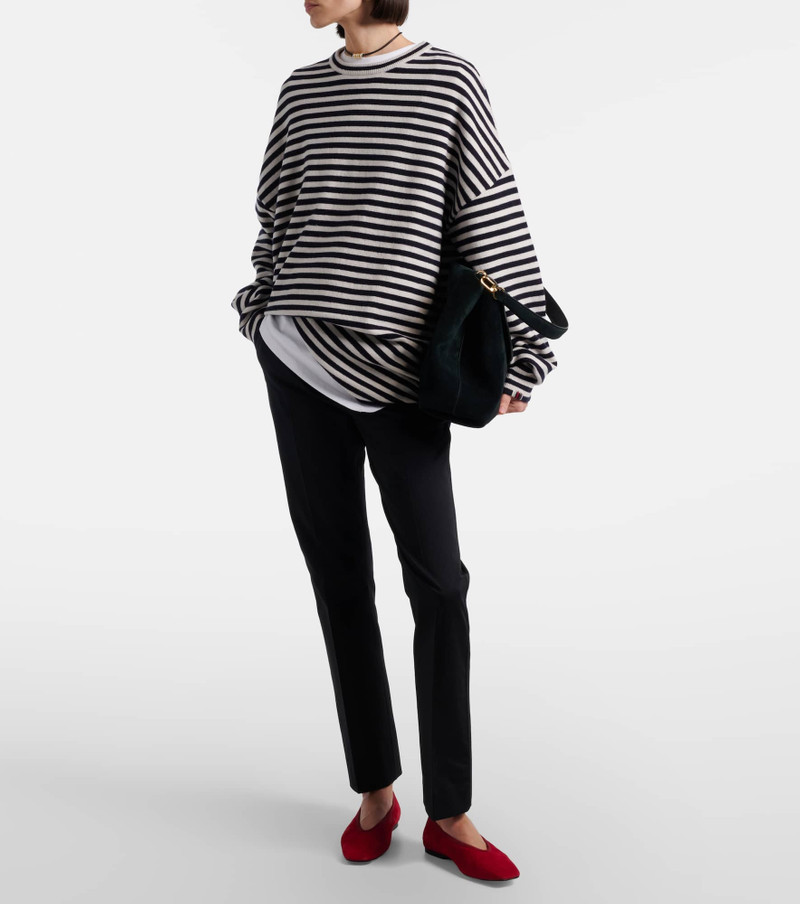 Max Mara Cotton-blend cropped slim pants outlook