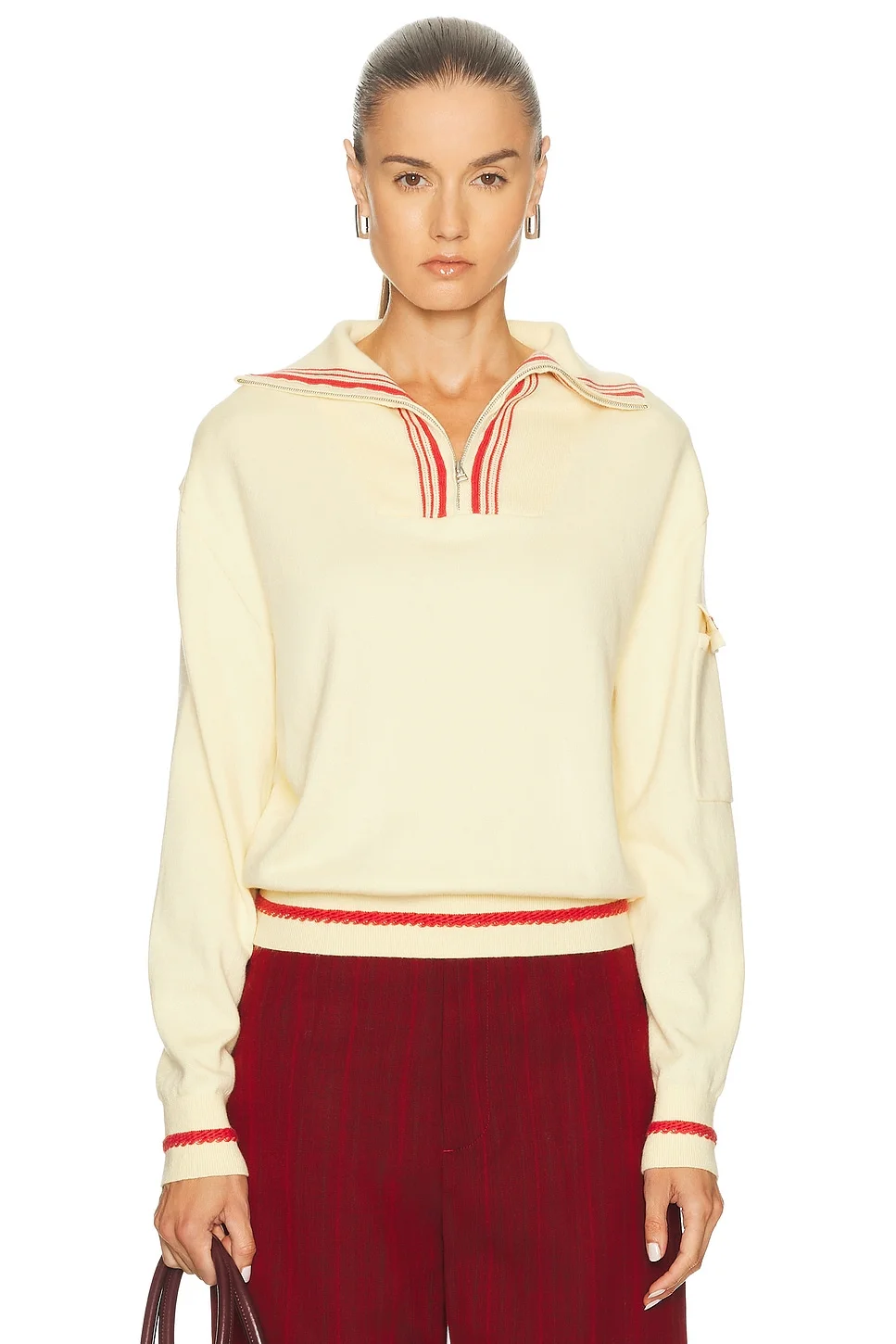 Jib Polo Half Zip Sweater - 1