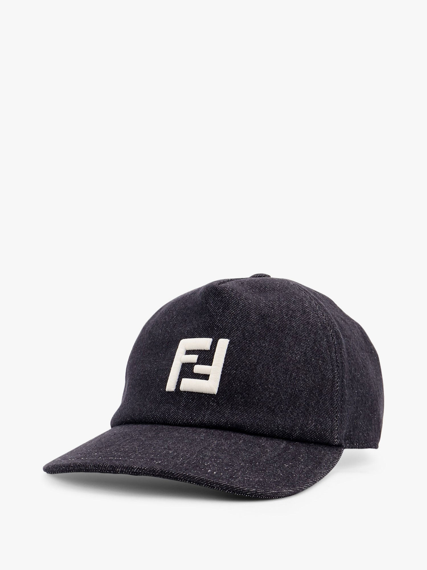 Fendi Denim Baseball Hat With Logo Embroidery - 2