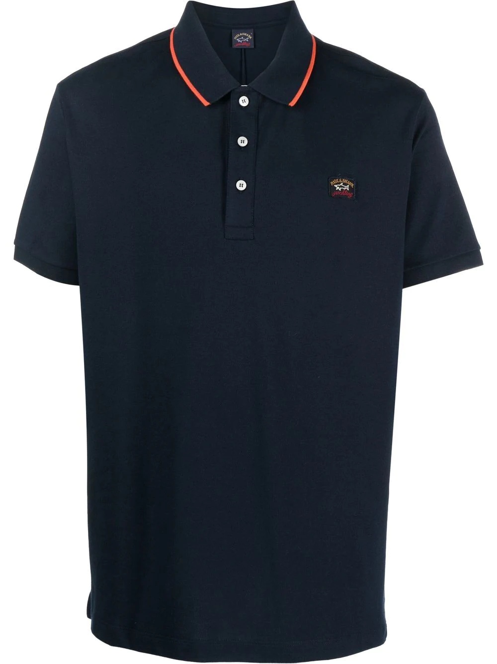 embroidered logo polo shirt - 1