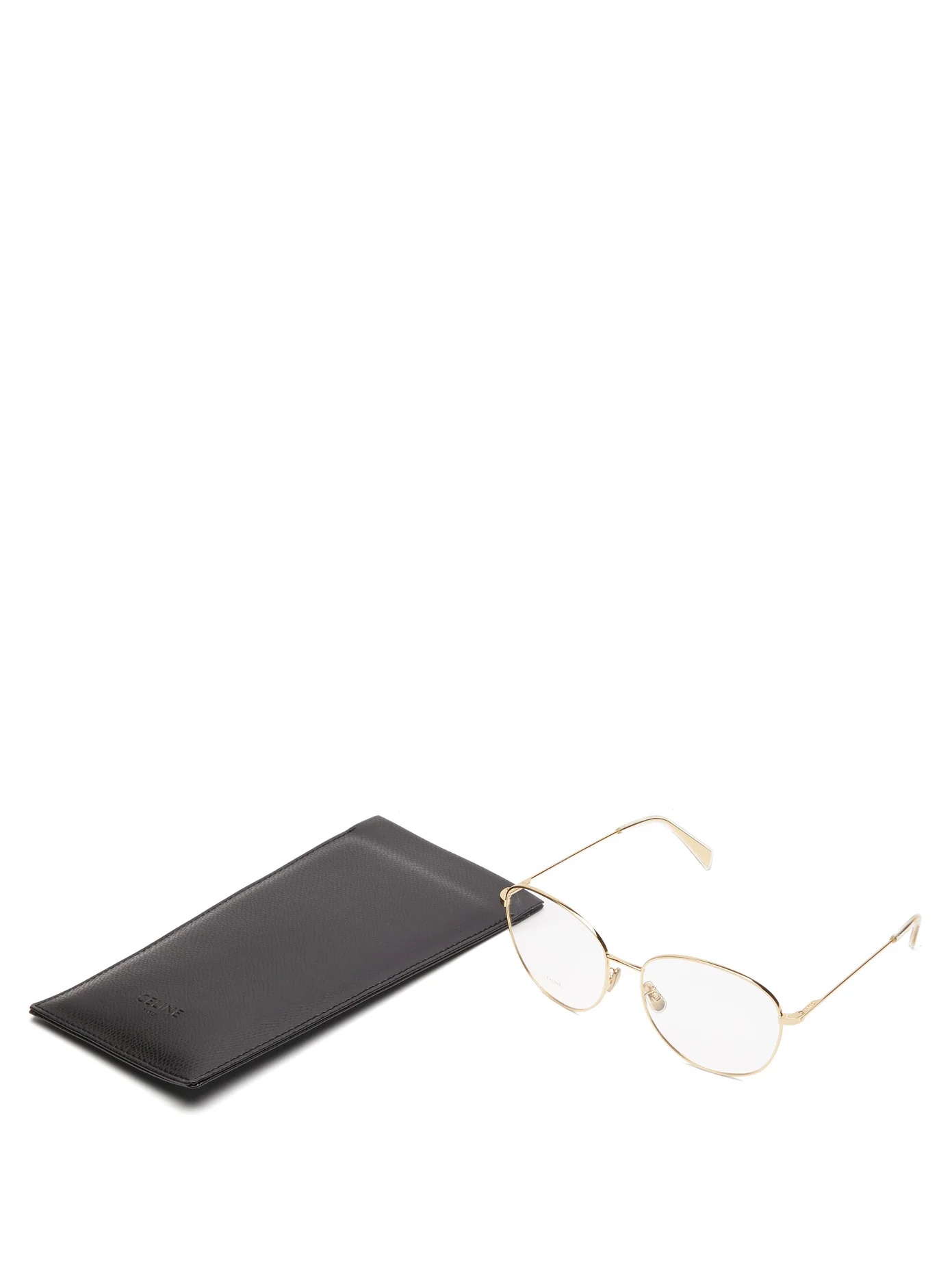 Oversized rounded metal glasses - 5