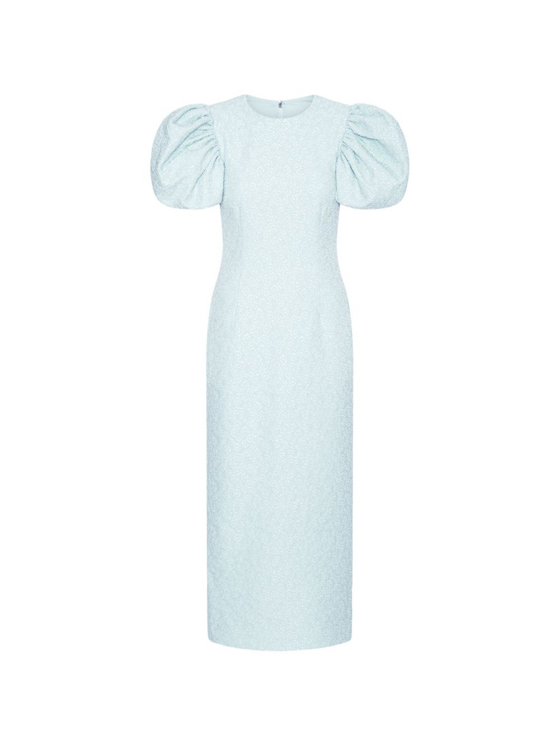 puff-sleeve midi dress 1