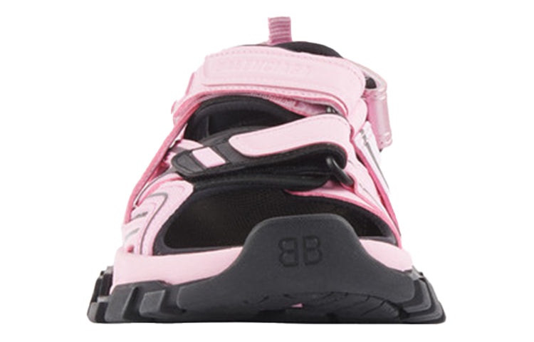 (WMNS) Balenciaga Track Sandal 'Neon Pink Black' 617543W2FH15010 - 4
