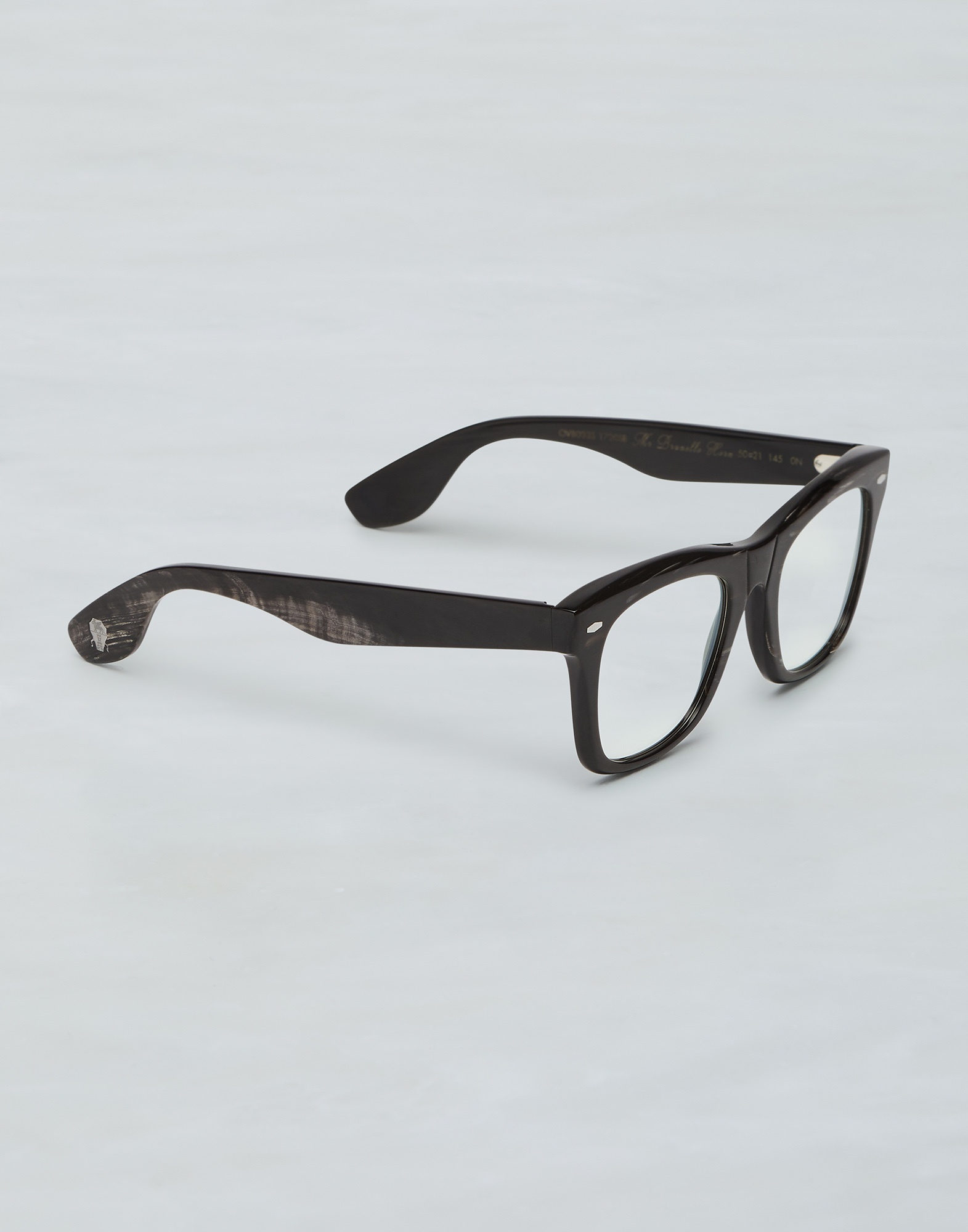 Mr. Brunello horn glasses with blue-light blocking lenses - 2