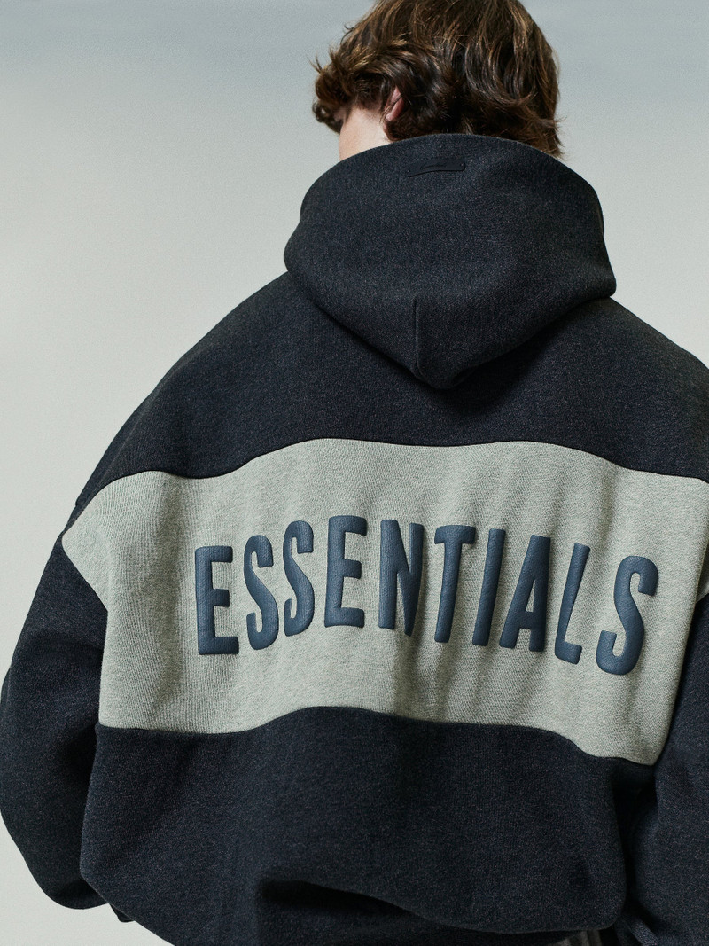 Cropped Relaxed Panelled Hoodie 1