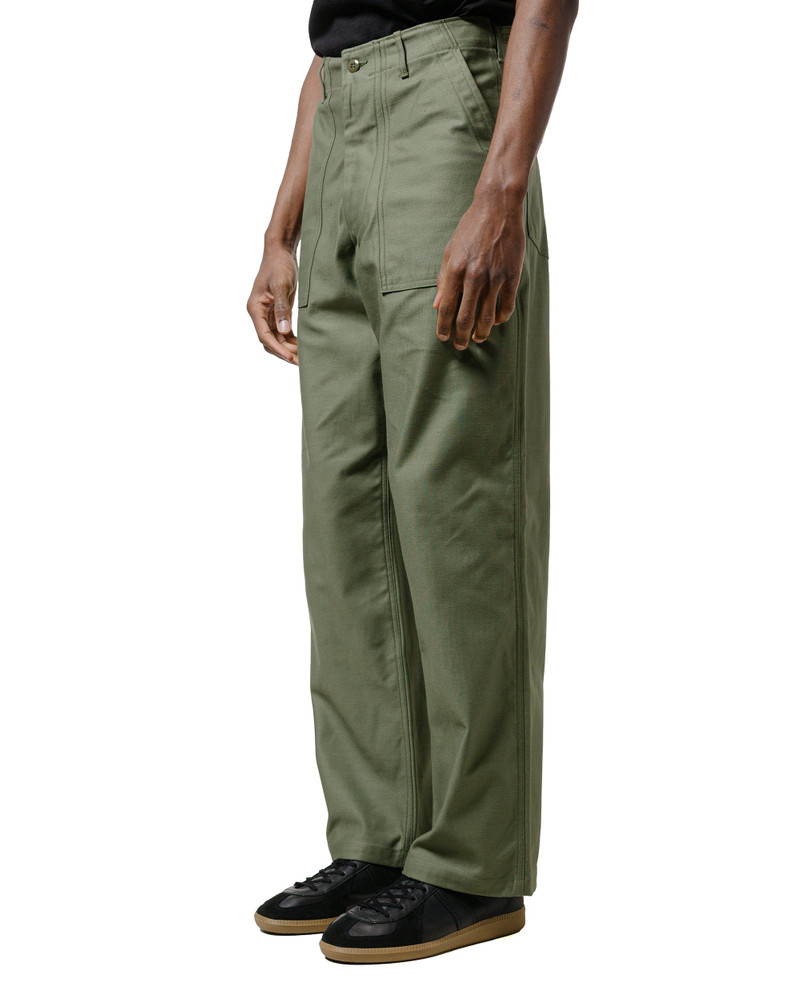 The Real McCoys MP23003 Trousers, Men's, Cotton Sateen, OG-107 Olive outlook