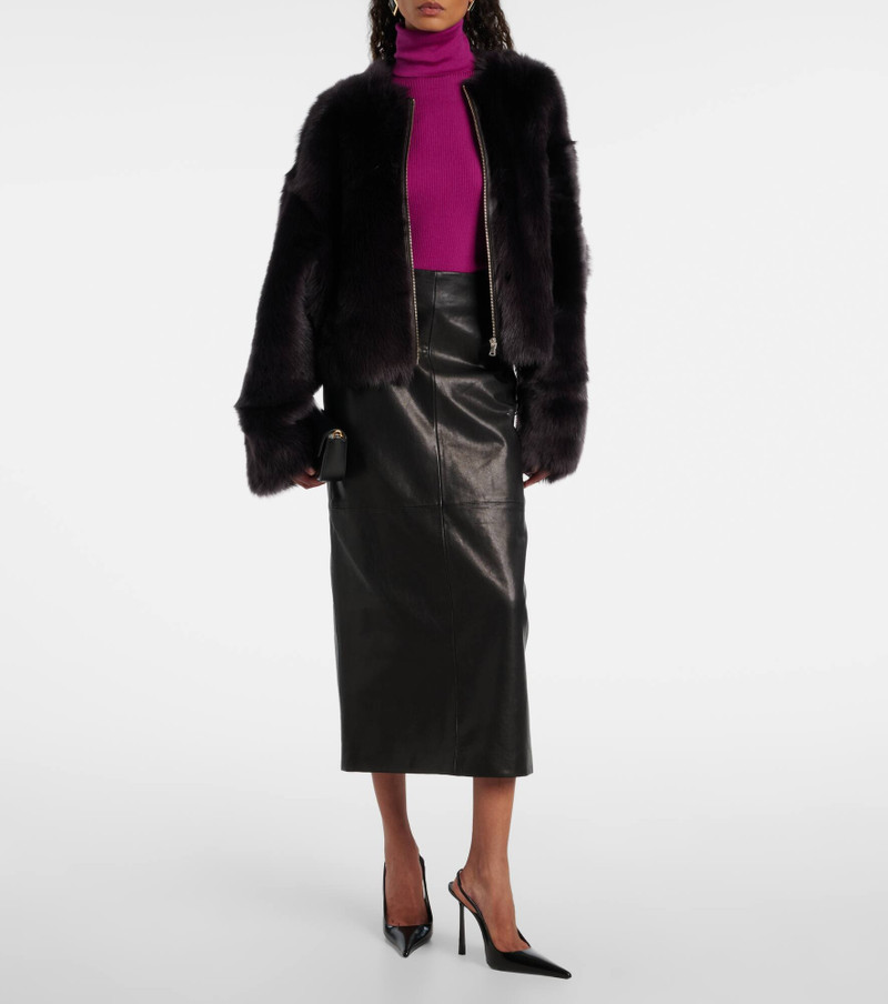 NOUR HAMMOUR Dianne shearling jacket outlook