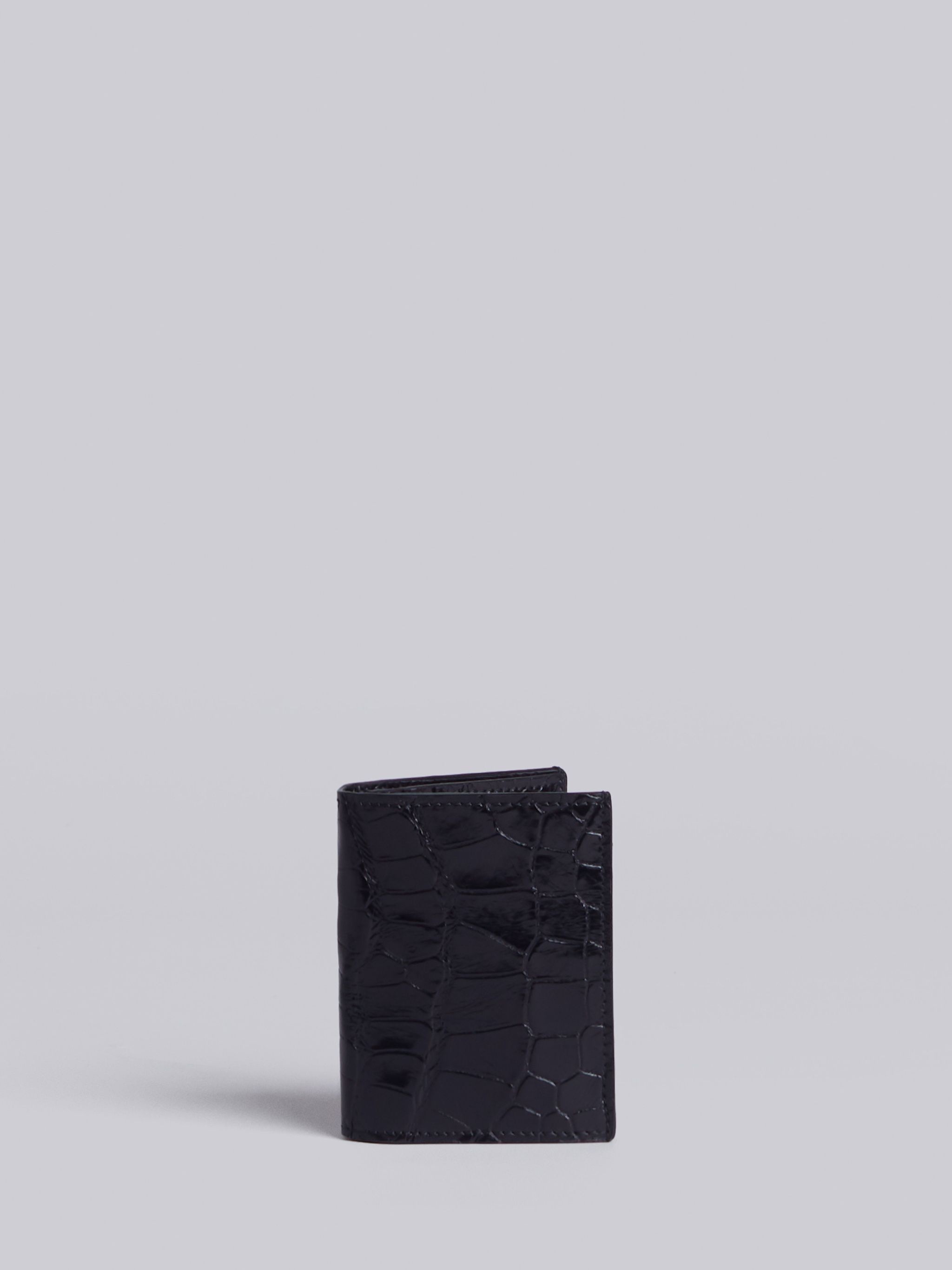 Double Card Holder In Alligator - 1