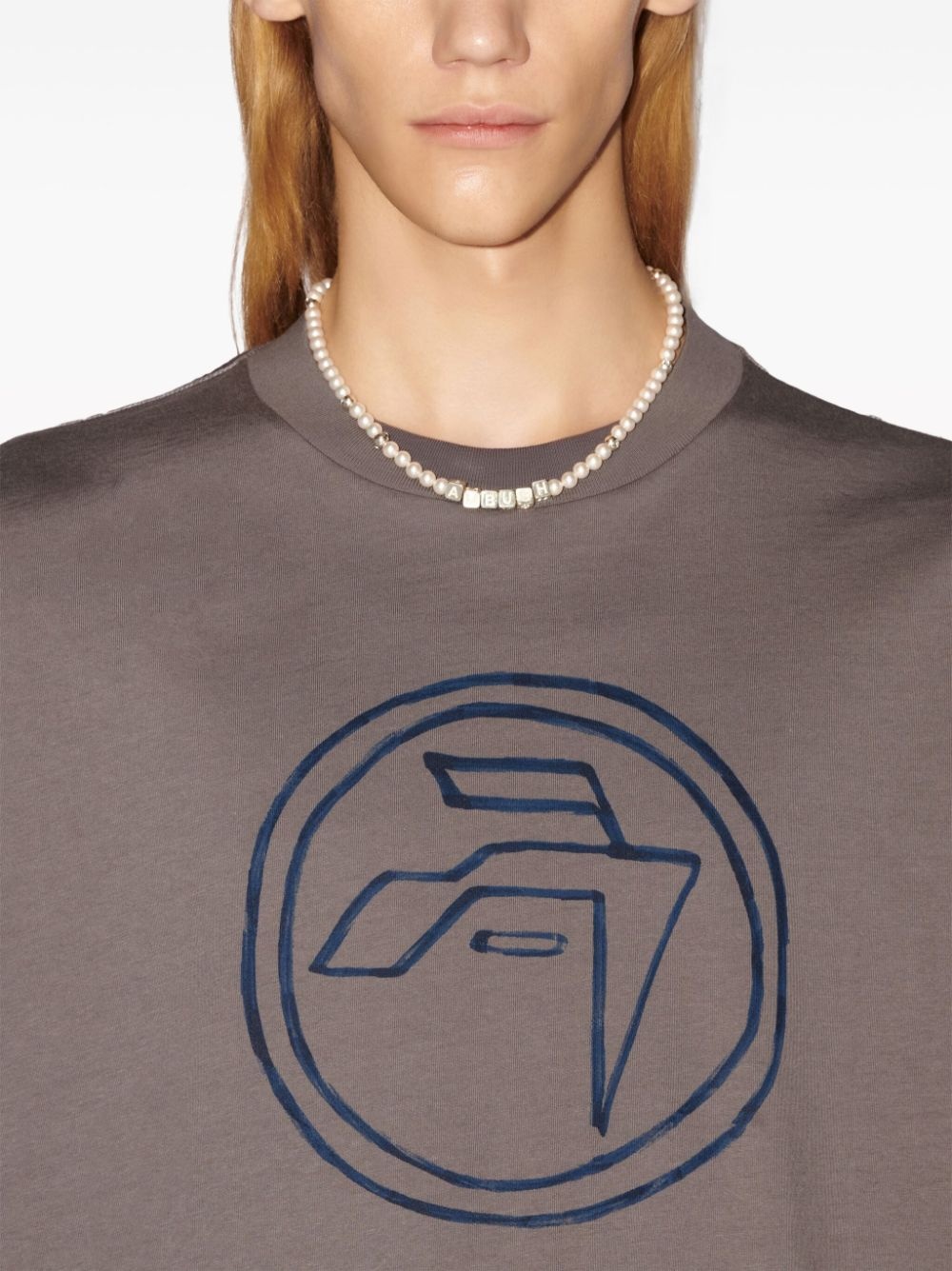 emblem-print organic-cotton T-shirt - 6