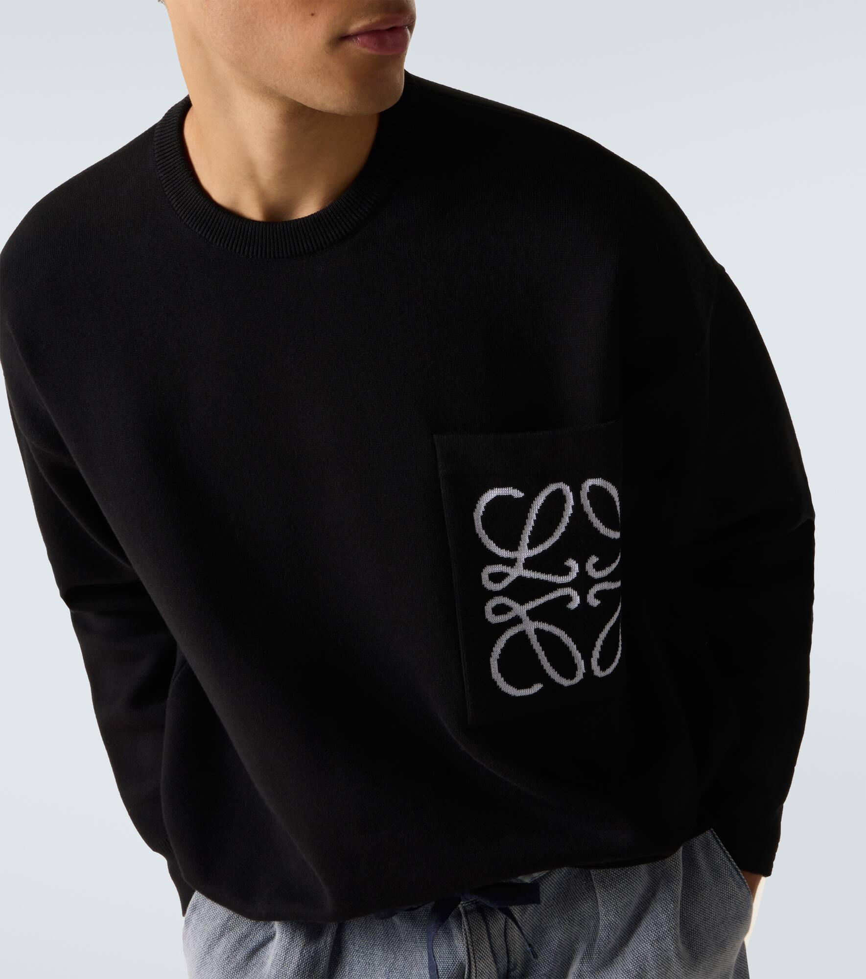 Anagram embroidered sweater - 5