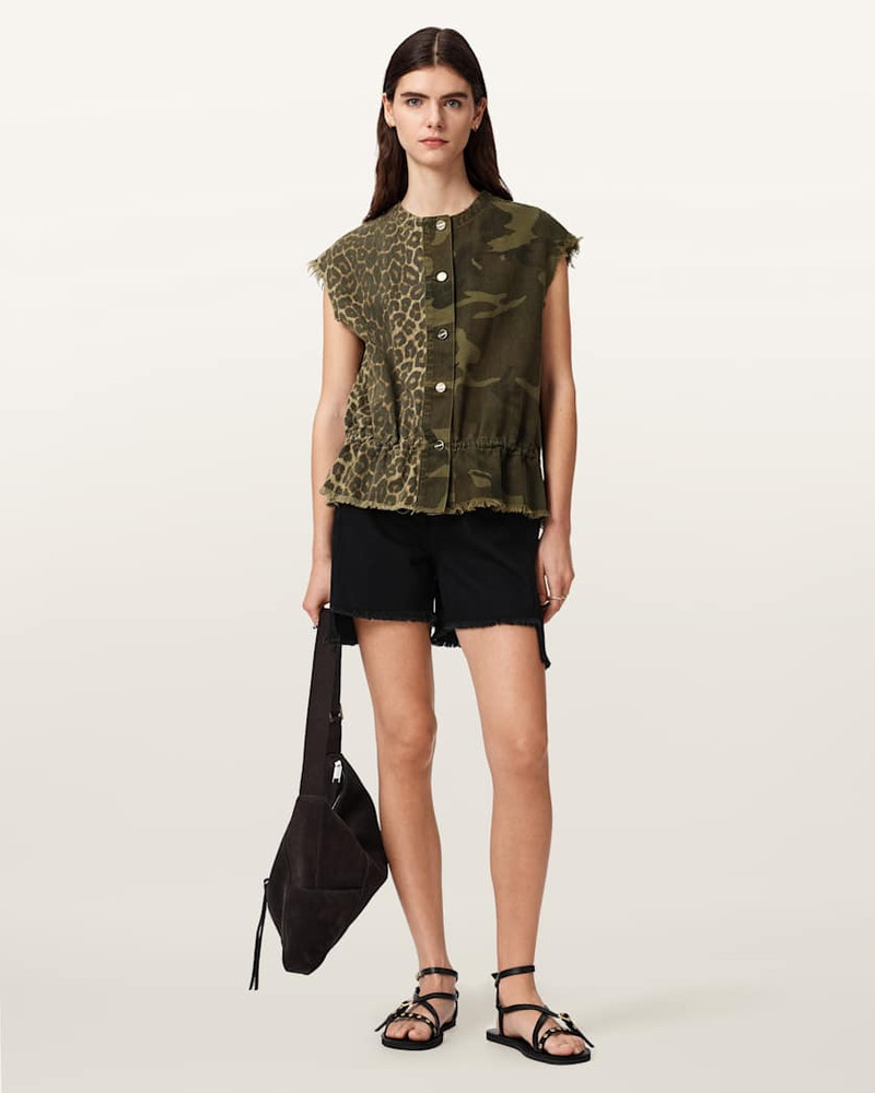 ALLSAINTS SOFI CAMO LEOPARD PRINT VEST outlook
