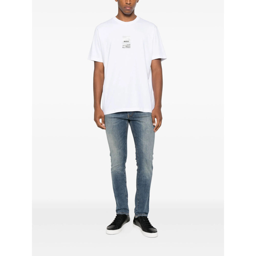 Boss White T-Shirts & Vests - T-Shirts Men - 4