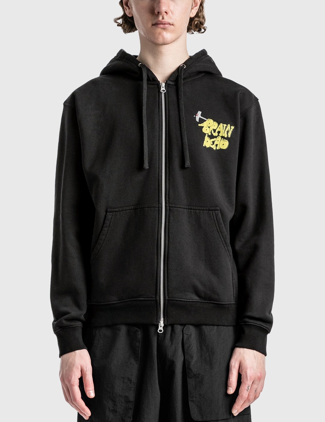 STONED HEAD ZIP HOODED SWEATSHIRT - 3
