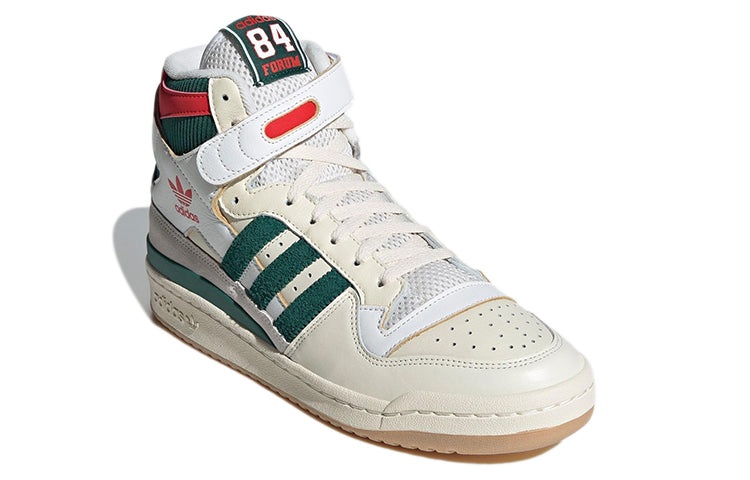 adidas Originals Forum 84 High Shoes 'Cream White Collegiate Green Red' GX9055 - 3