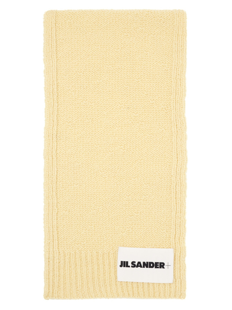 Jil Sander Off-White Logo Patch Scarf outlook
