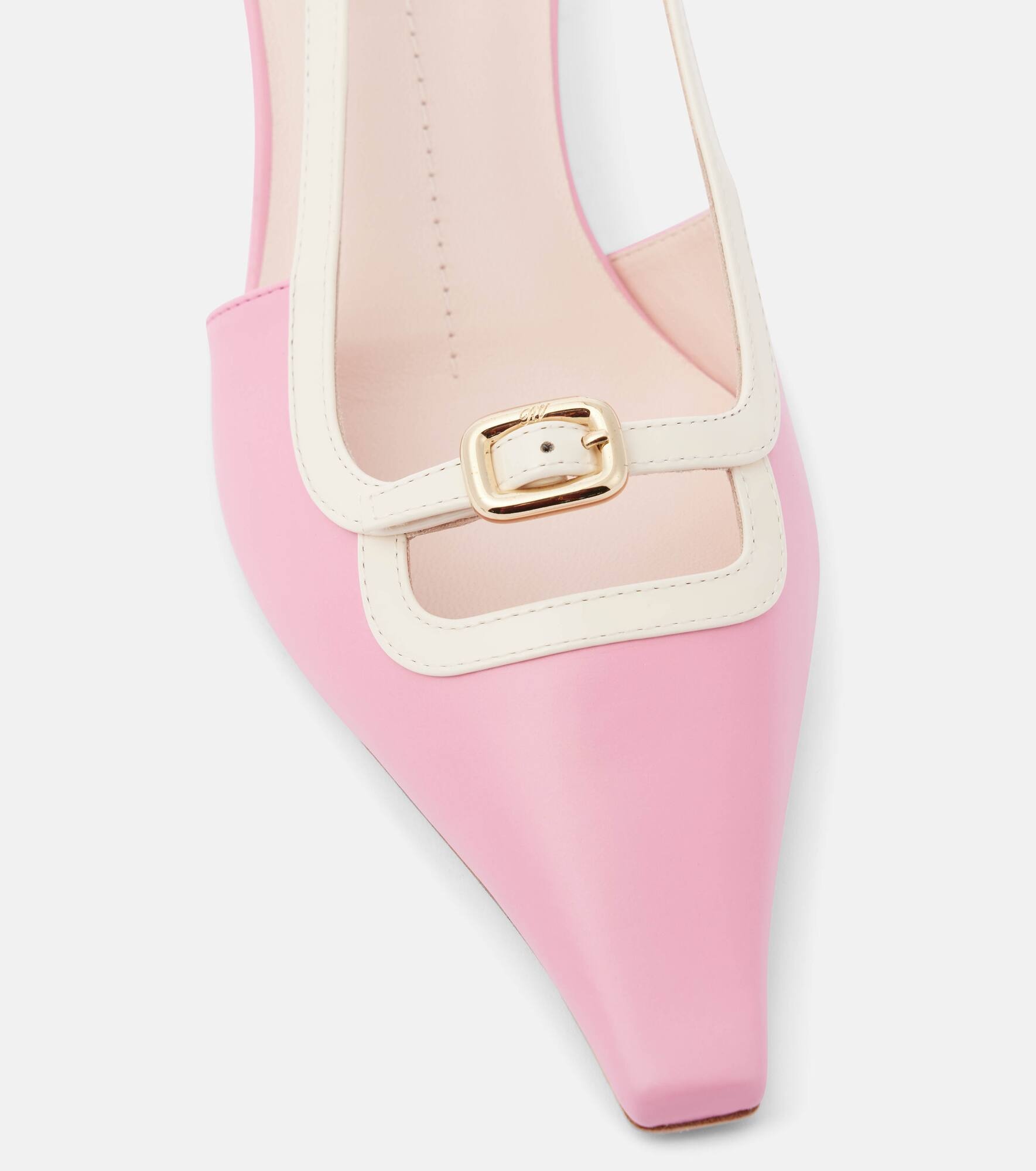 Viv' Canard leather slingback pumps - 5
