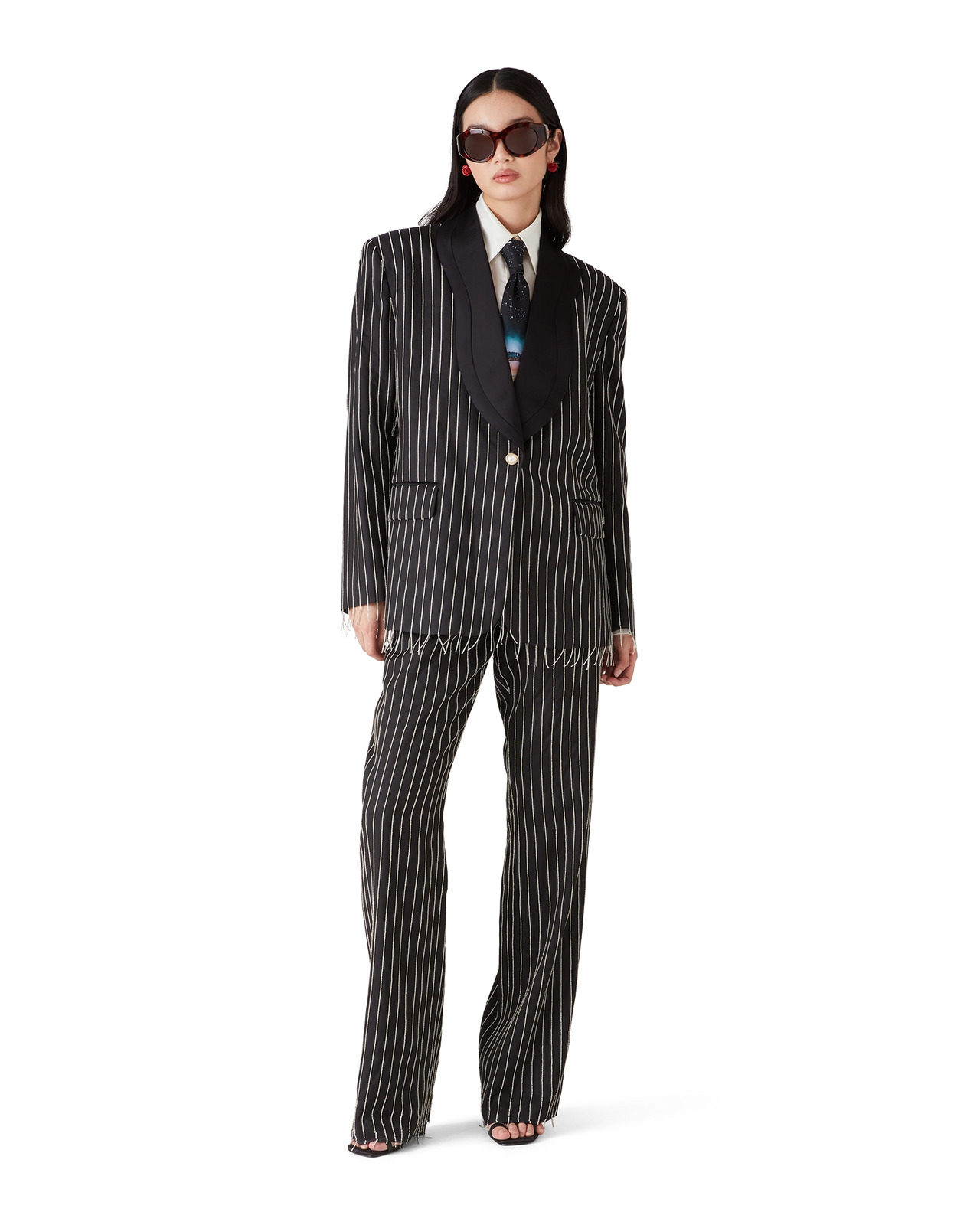 Crystal Embellished Tailored Jacket | Casablanca Paris - 2