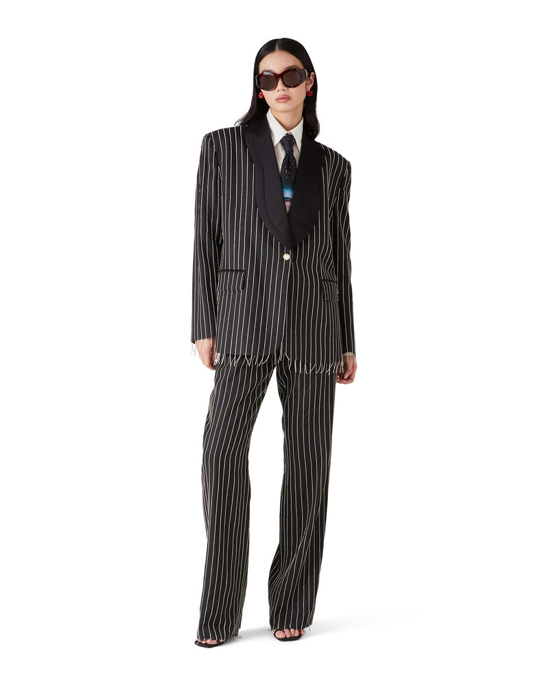 CASABLANCA Crystal Embellished Tailored Jacket | Casablanca Paris outlook