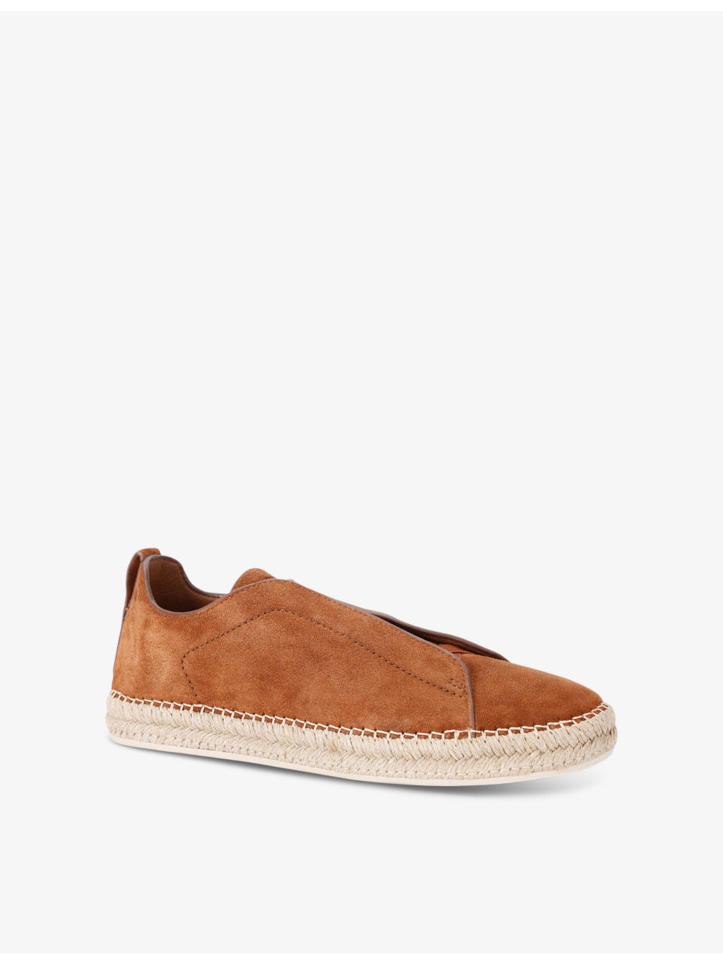 Triple Stitch contrast-sole suede espadrilles - 3