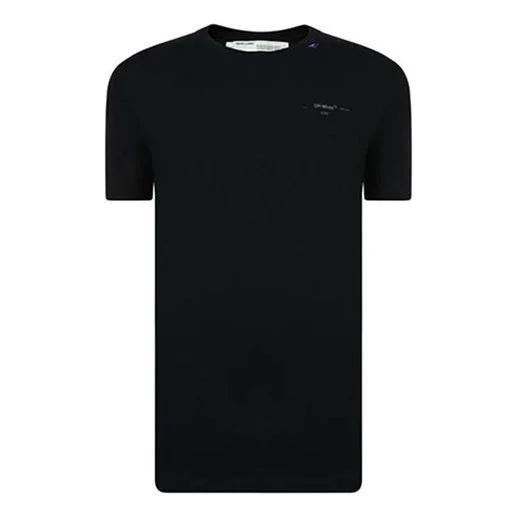 Off-White BackBone Design X Short Sleeve Loose Fit Black OMAA038E191850011091 - 1